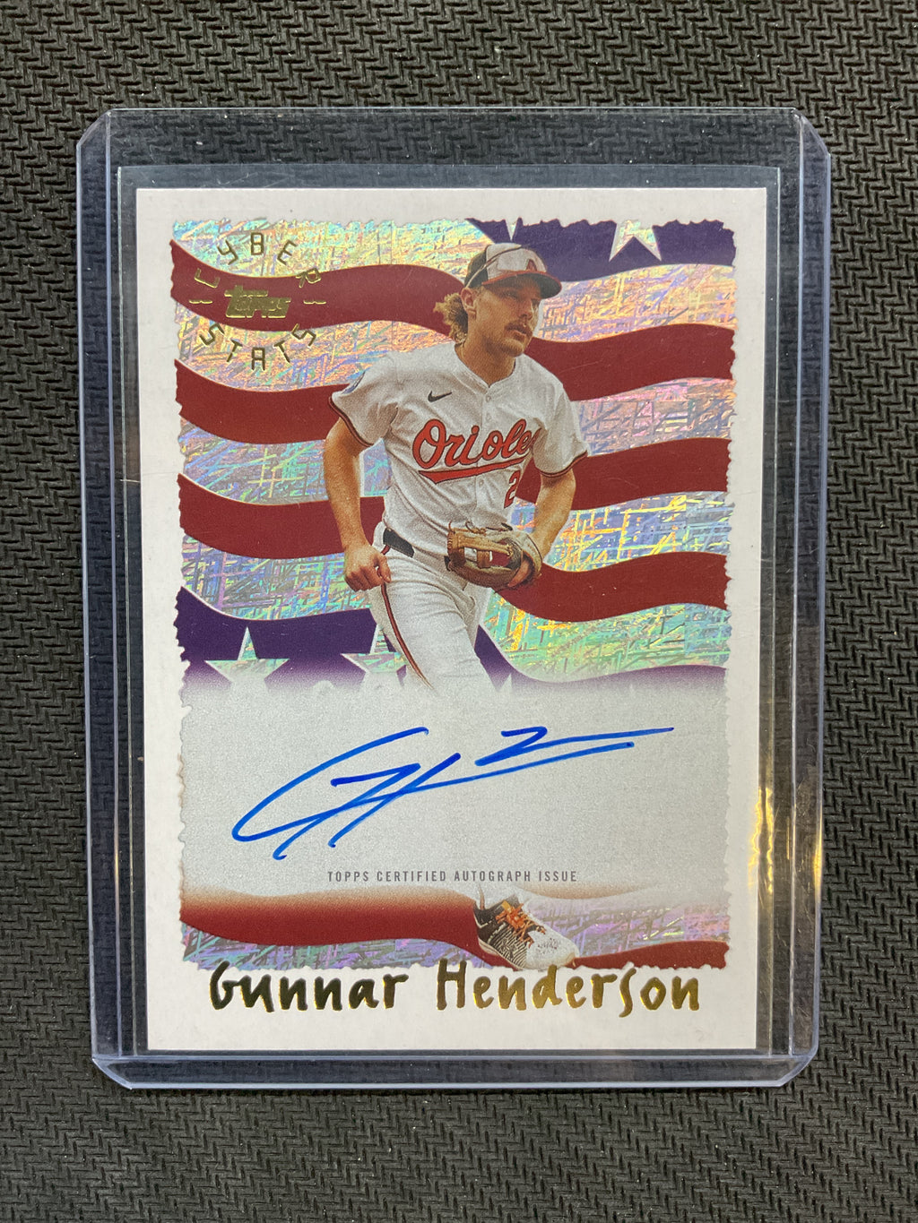 2025 Topps Archives Gunnar Henderson Cyberstats Autograph Orioles