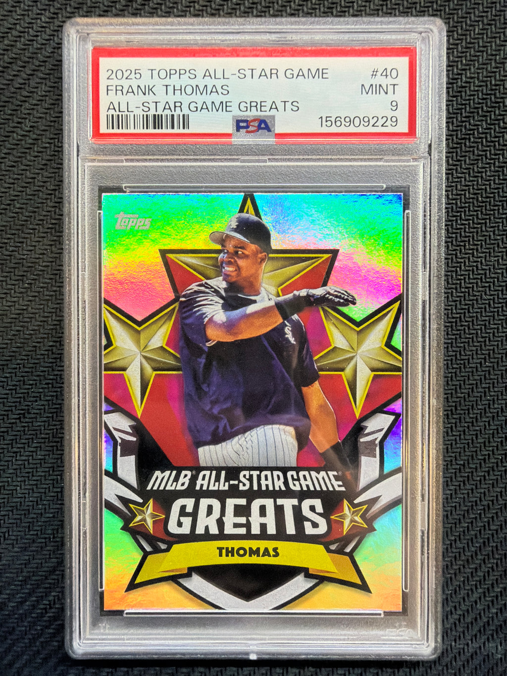 2025 Topps All-Star Game Frank Thomas All-Star Greats #40 PSA 9 White Sox