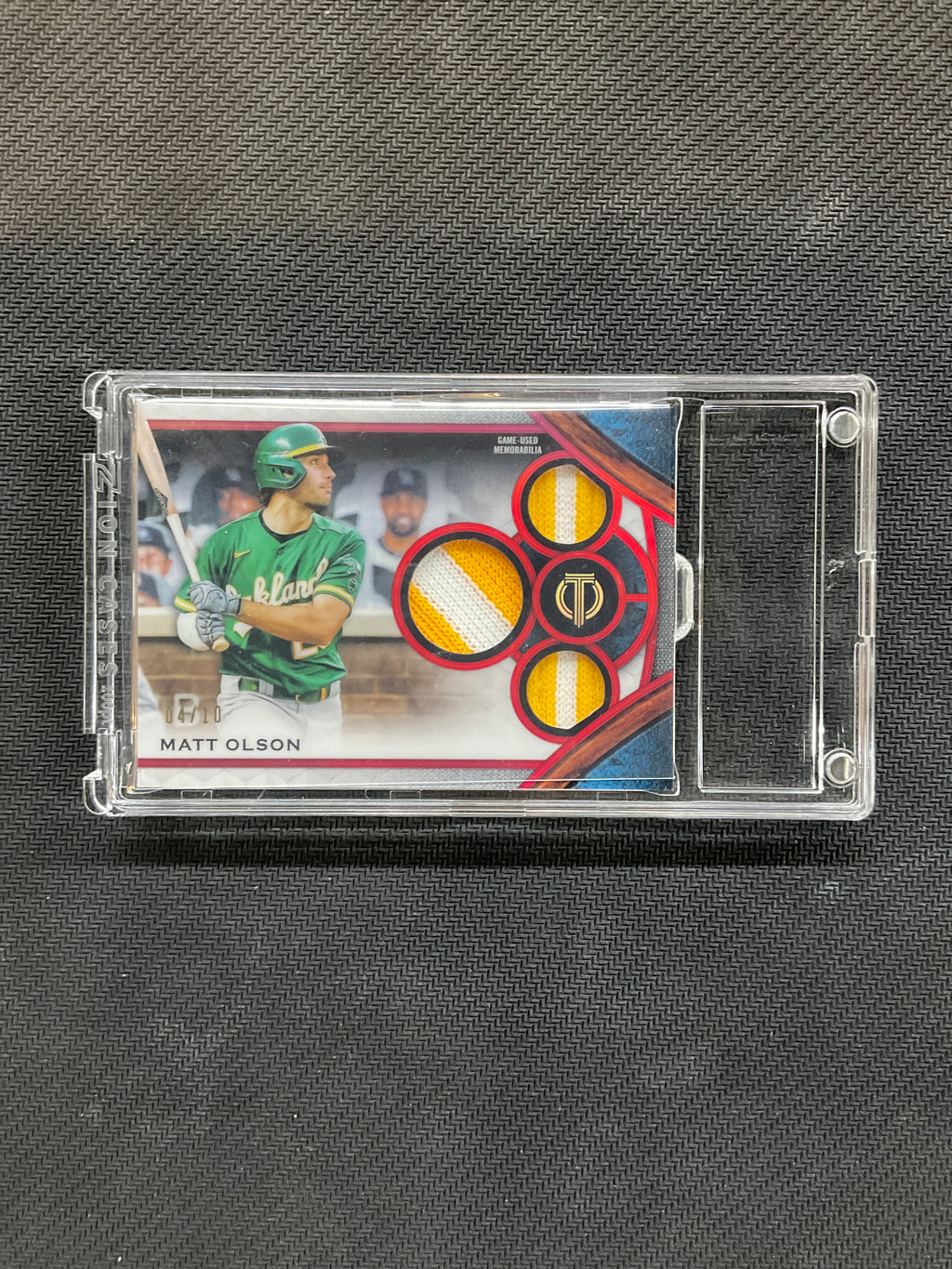 2021 Topps Tribute Matt Olson Patch /10 Braves