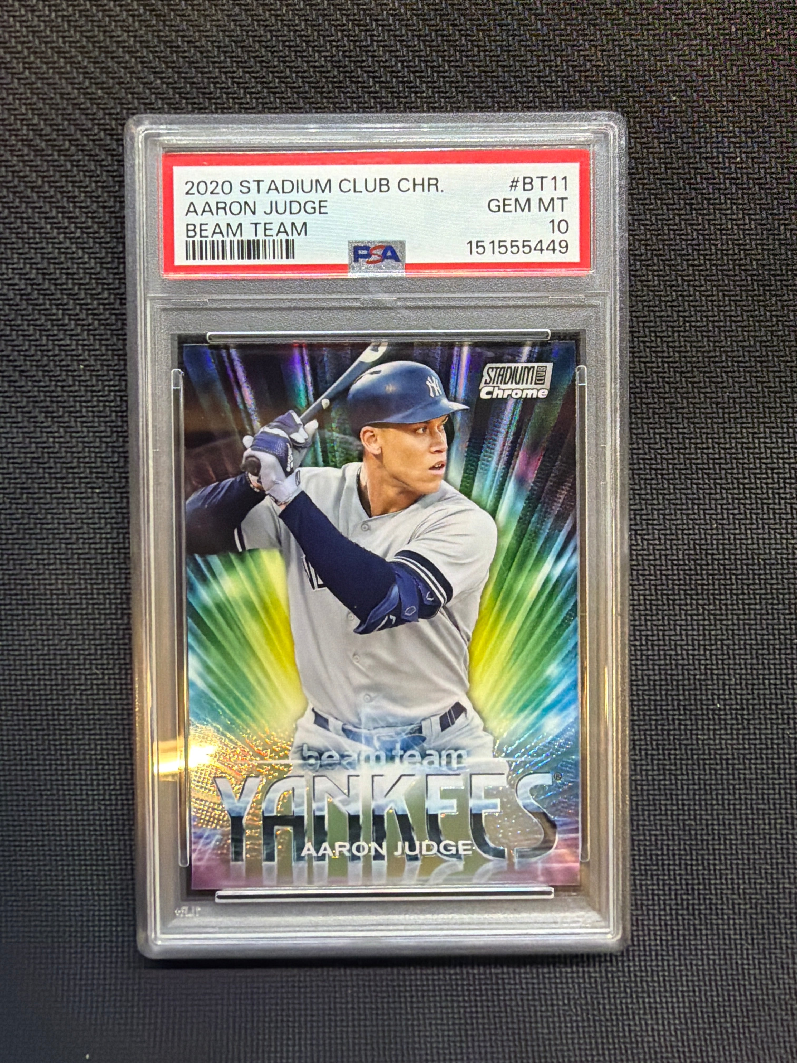 2020 Stadium Club Aaron Judge Beam Team PSA 10 Yankees 449