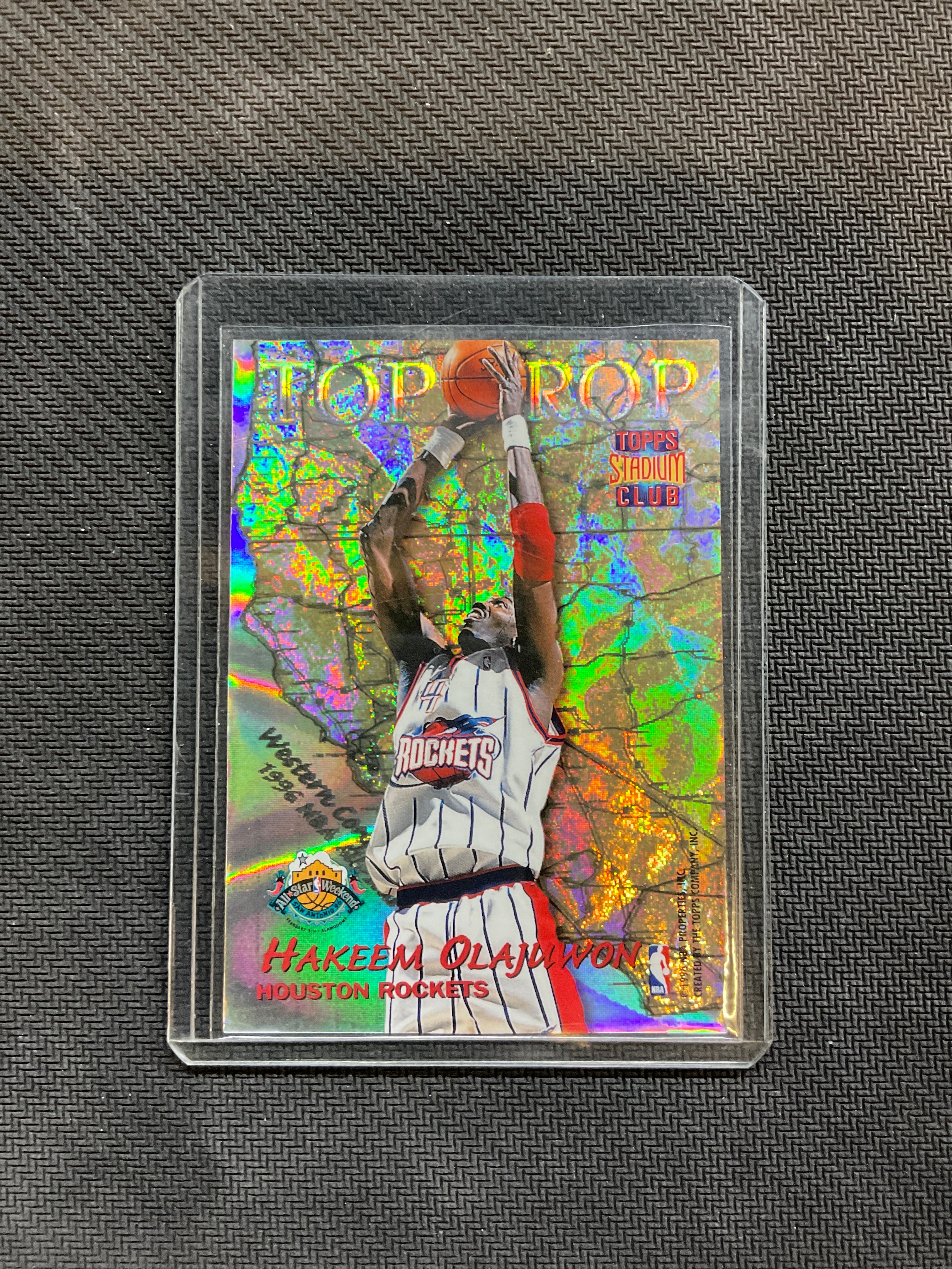 1996 Topps Stadium Club Shaquille O'Neal / Hakeem Olajuwon Top Crop #TC-1