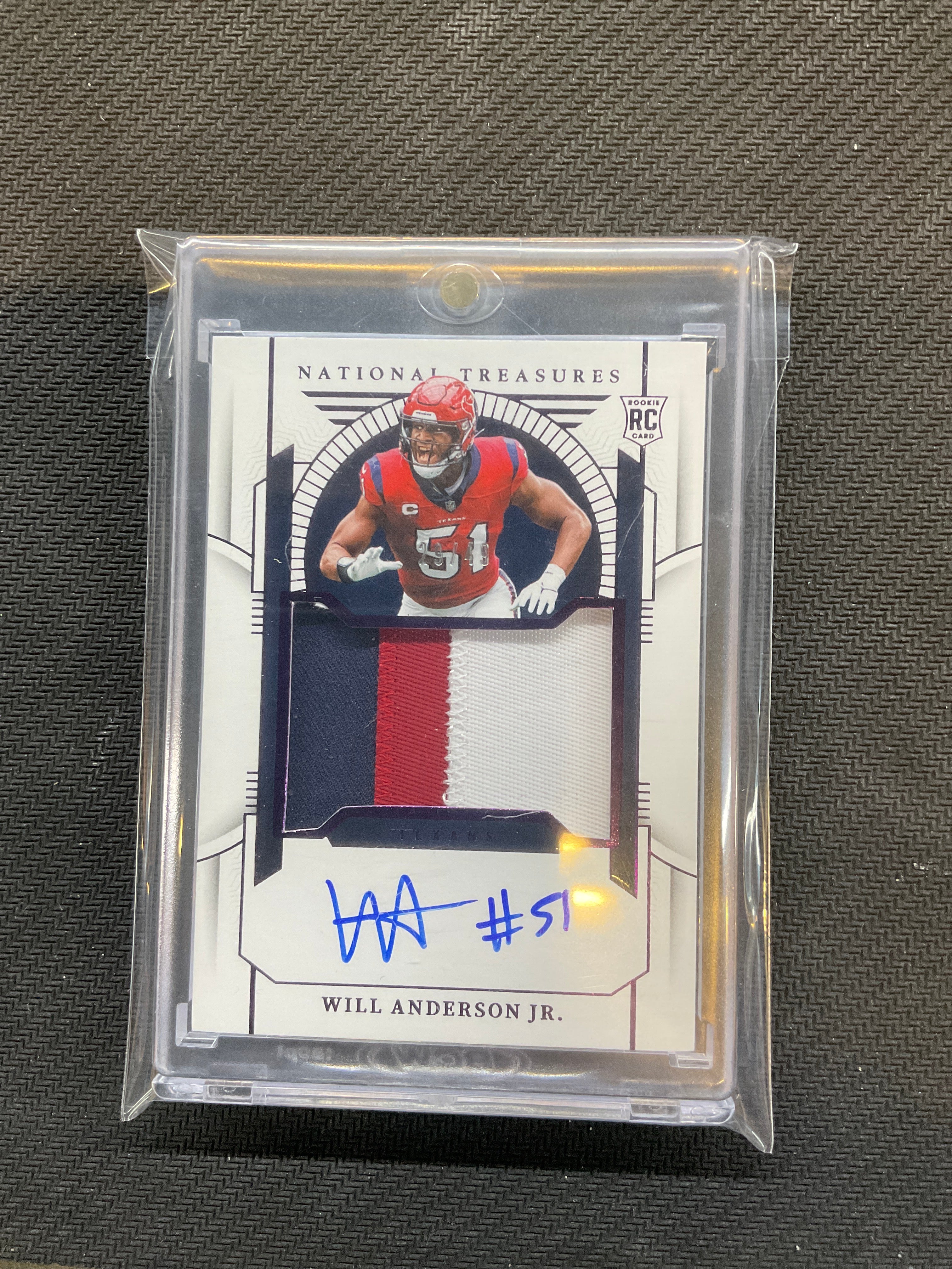 2023 National Treasures Will Anderson Jr. Rookie Patch Auto /49 Texans