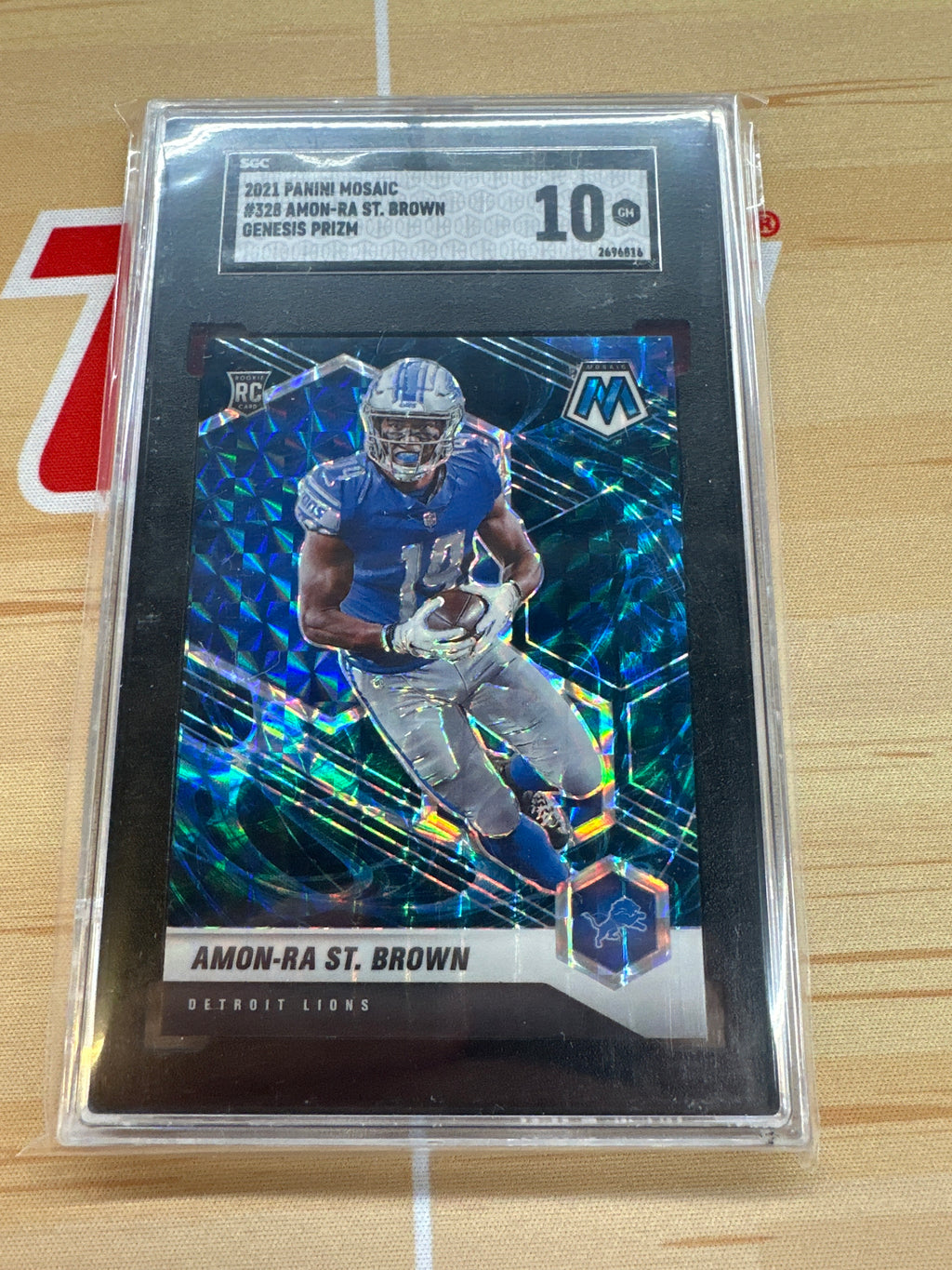 2021 Panini Mosaic Amon-Ra St. Brown Genesis SGC 10