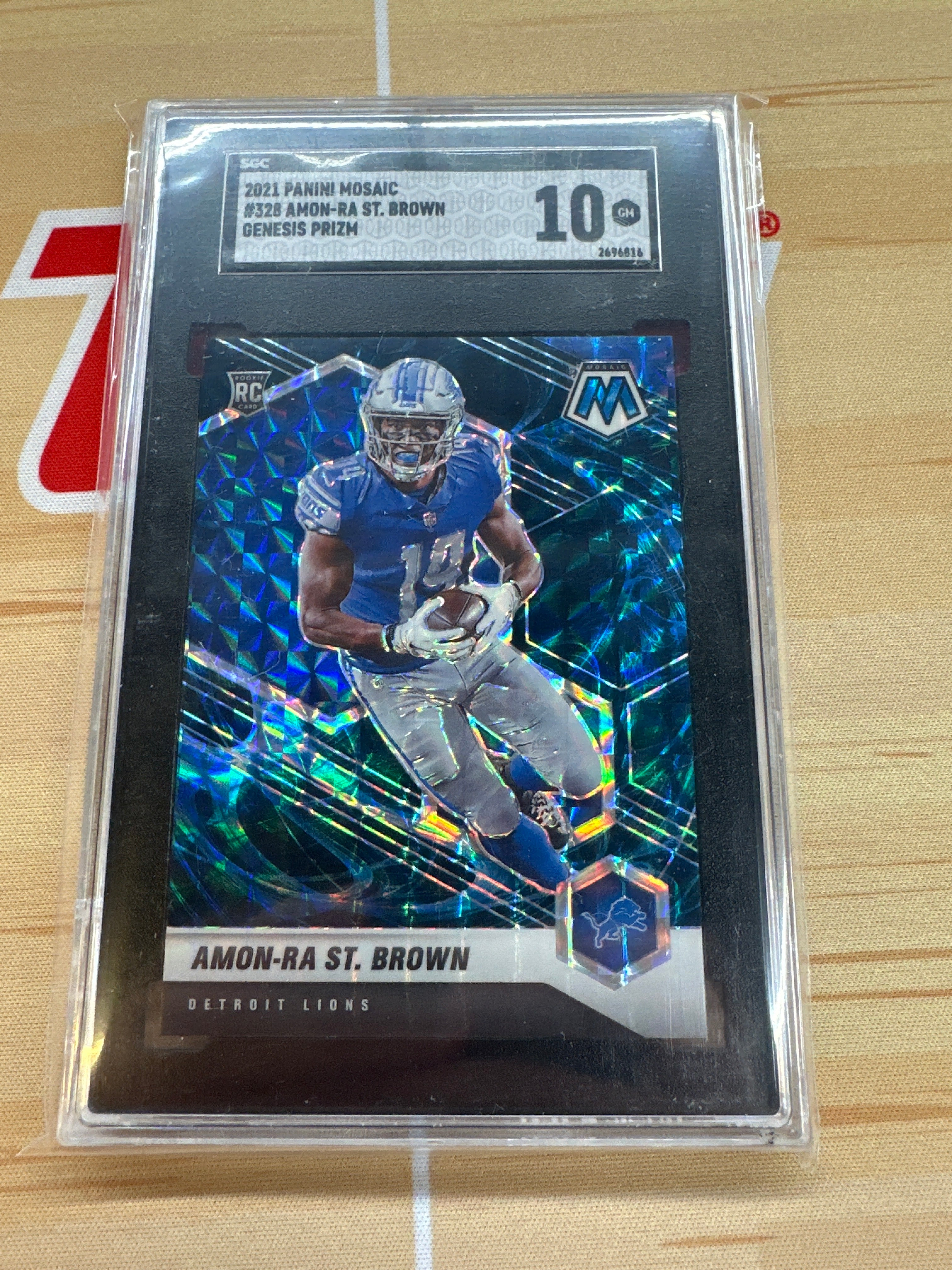 2021 Panini Mosaic Amon-Ra St. Brown Genesis SGC 10