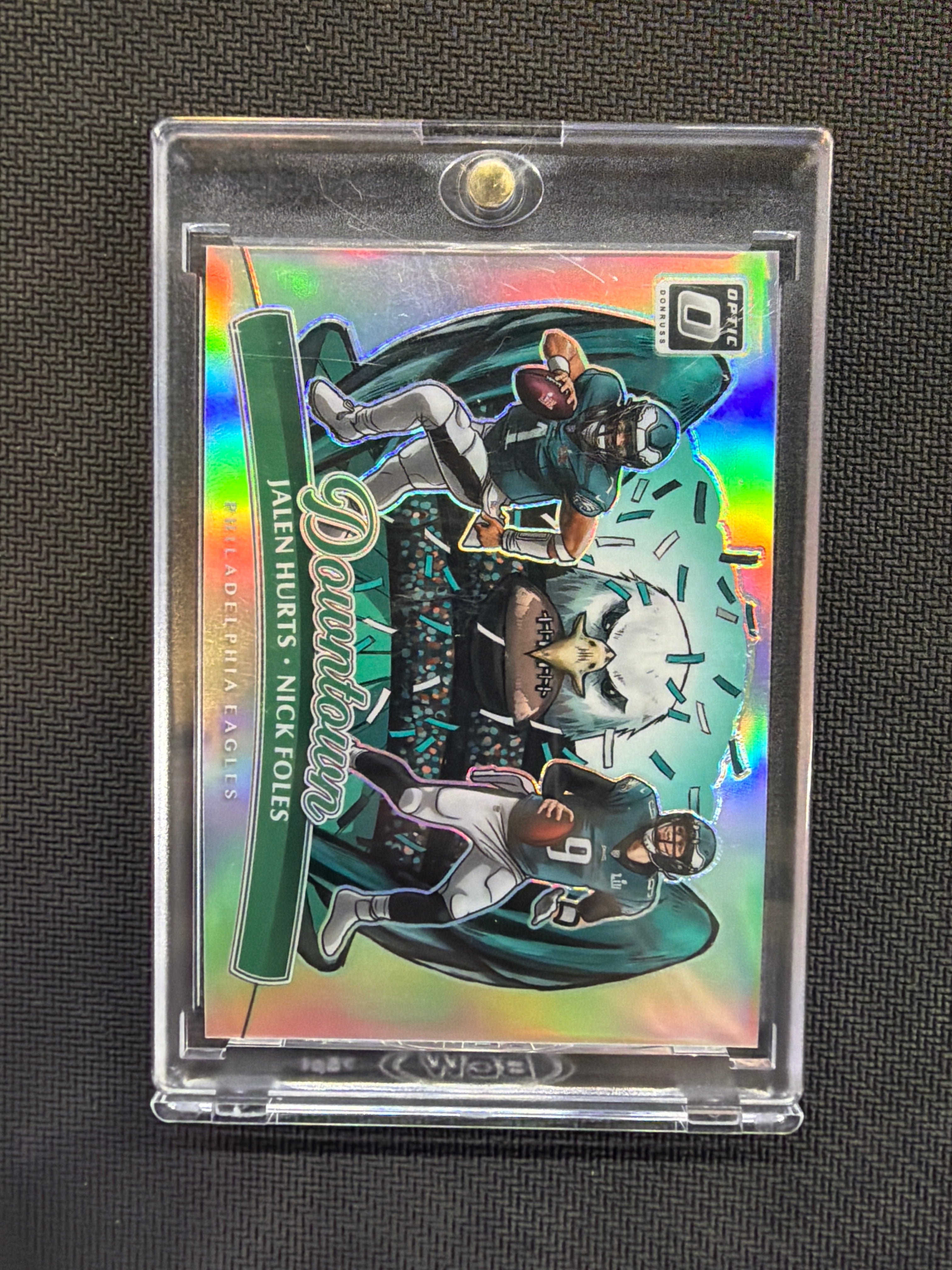 2025 Panini Donruss Optic Jalen Hurts Nick Foles Dual Downtown Eagles