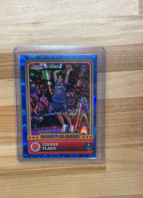 2024 Topps Chrome Mcdonald's Cooper Flagg Blue Wave