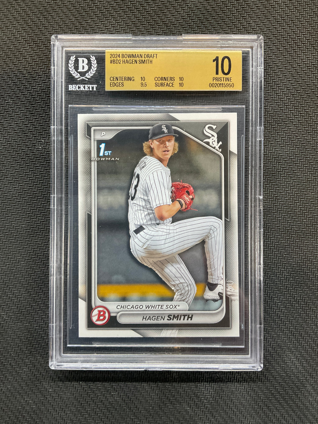 2024 Bowman Draft Hagen Smith 1st BGS 10 White Sox