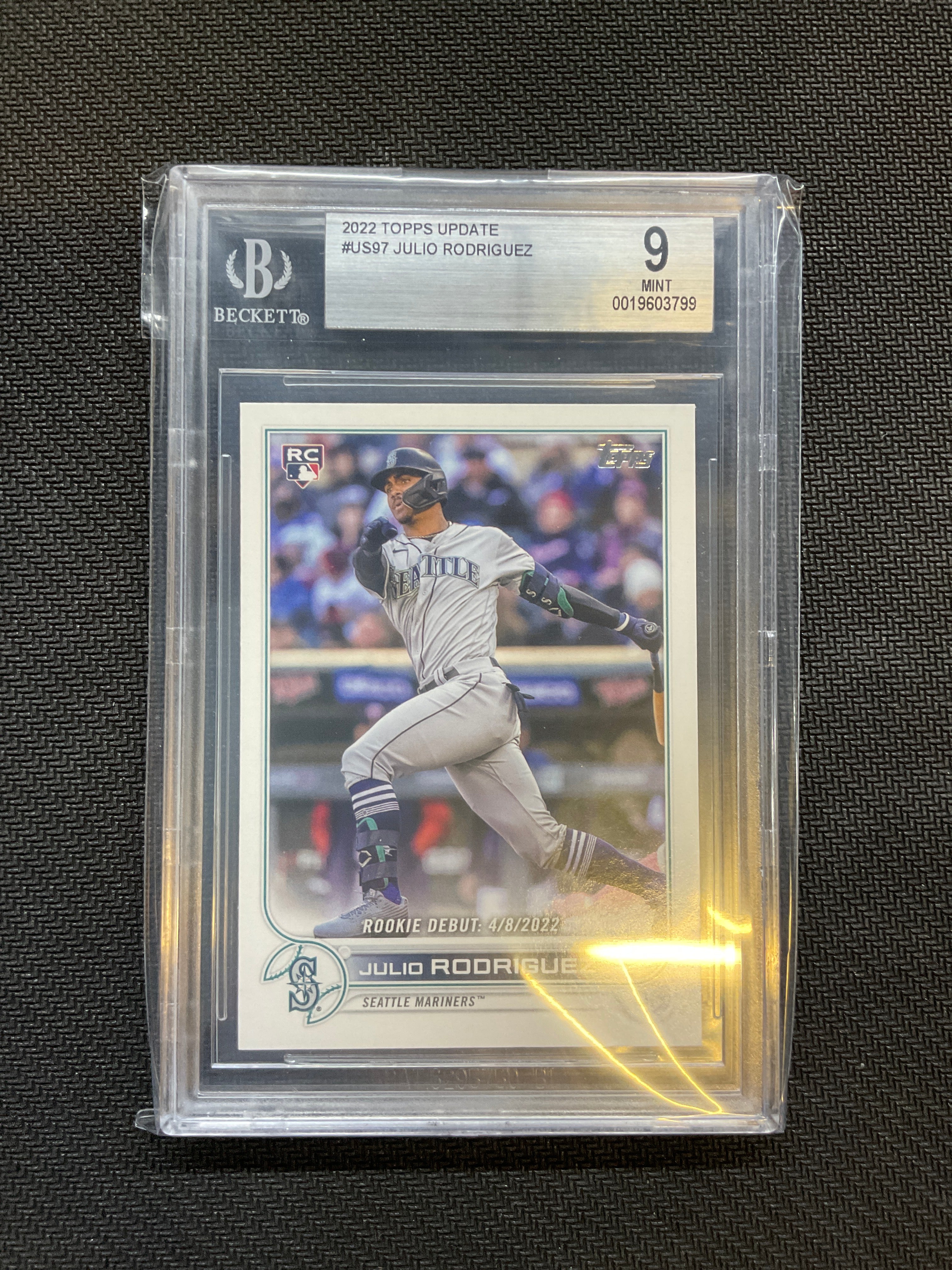 2022 Topps Update Julio Rodriguez Rookie BGS 9
