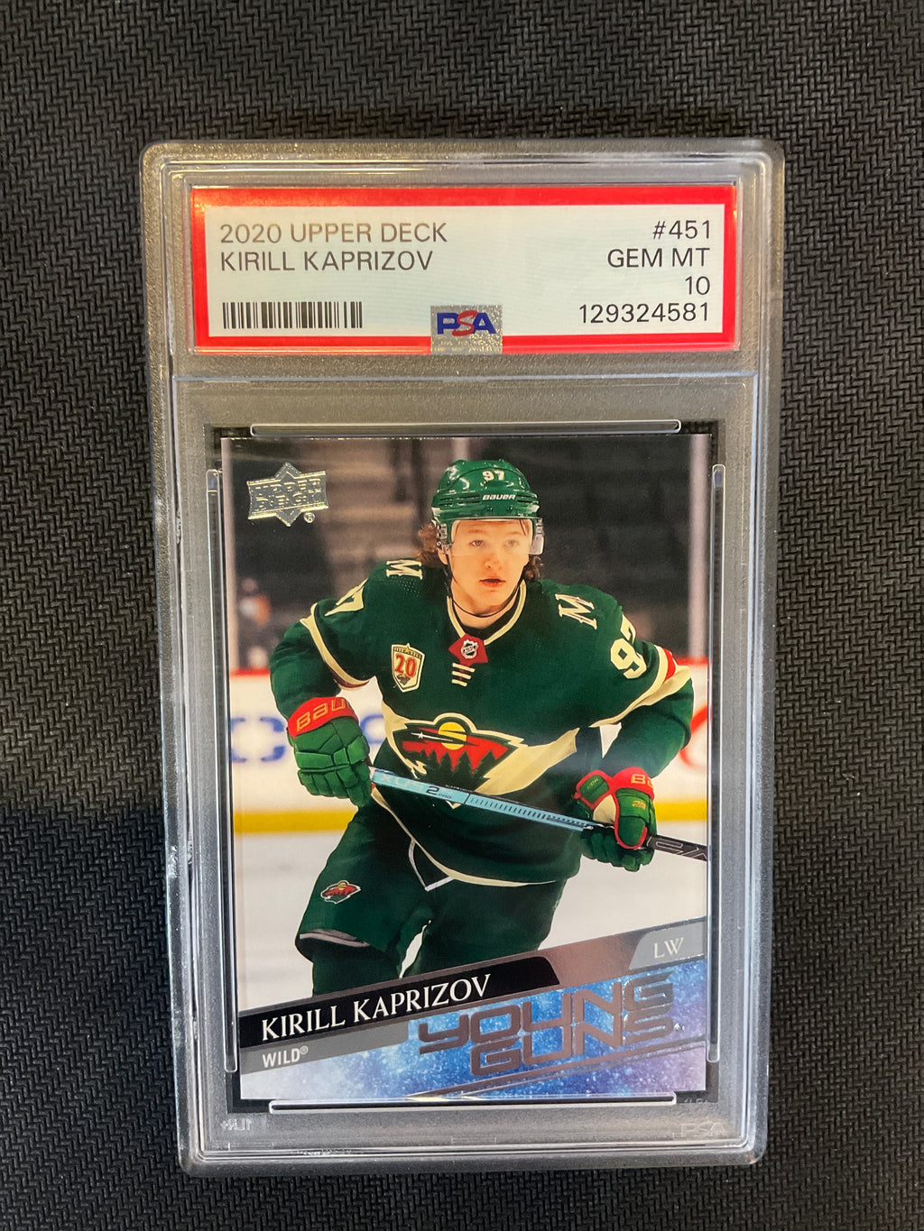 2020 Upper Deck Kirill Kaprizov Young Guns PSA 10 #451 581