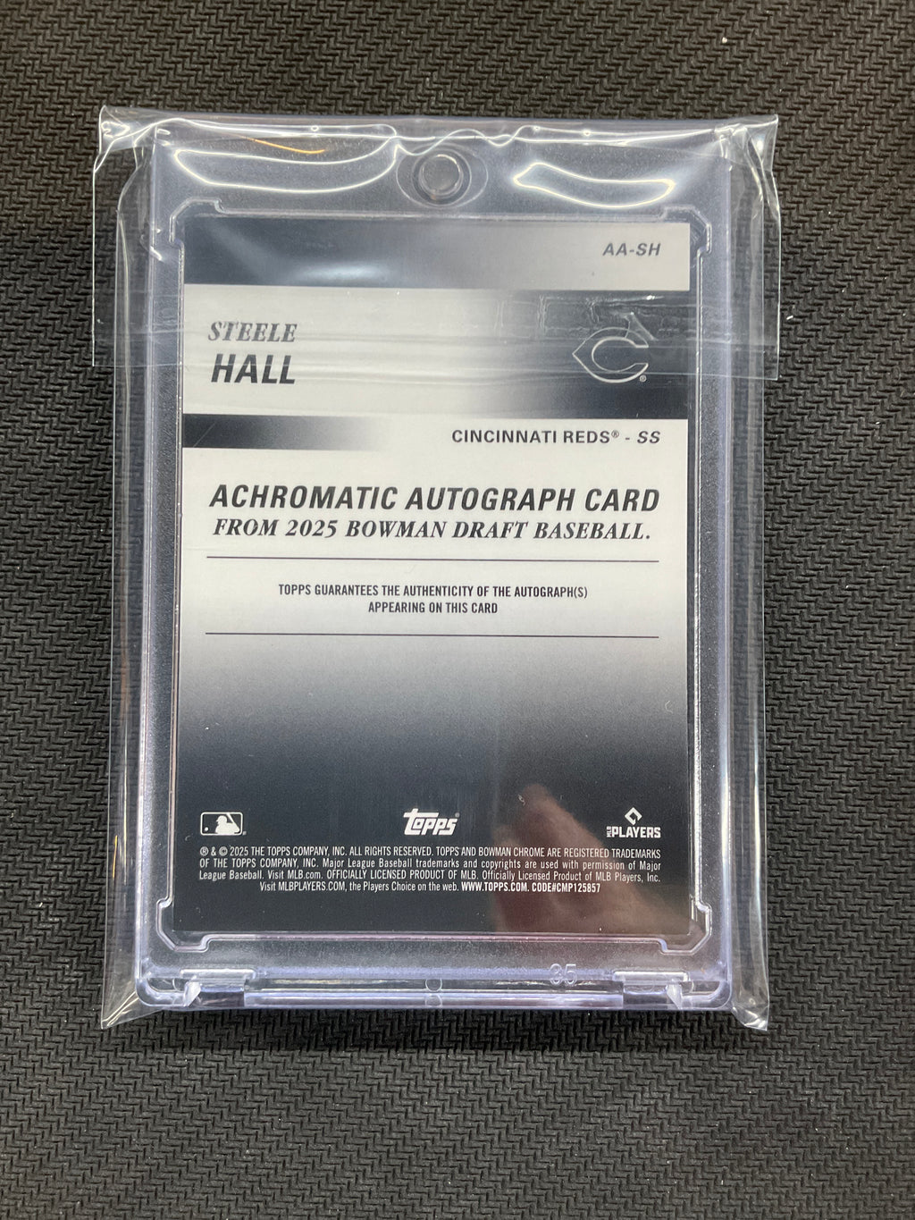 2025 Bowman Draft Steele Hall Rookie Auto