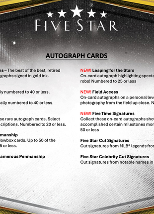 2024 TOPPS FIVE STAR BASEBALL