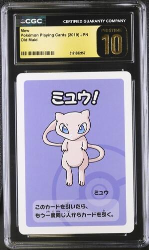 2019 Japanese Pokemon Old Maid Playing Cards Mew CGC Pristine 10