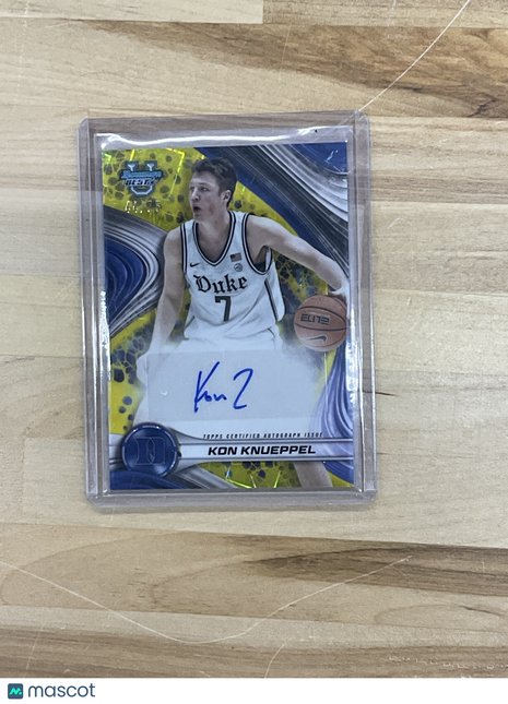 2024/25 Bowman Best Kon Knueppel Yellow Auto /75 Duke