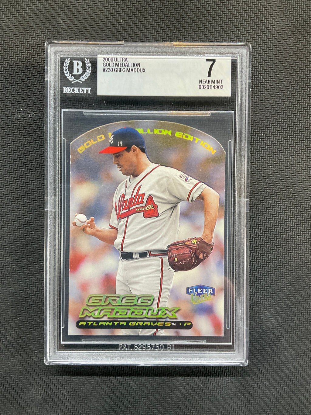 2000 Ultra Gold Medallion Greg Maddux BGS 7 Braves