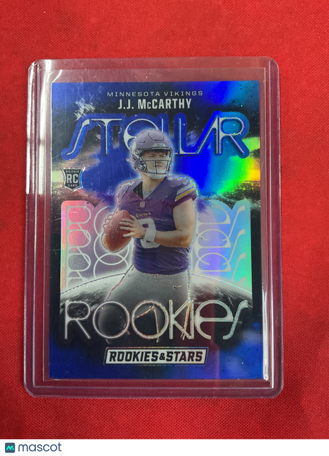 2024 Rookies And Stars J.J. Mccarthy Rookie Blue /50 Stellar