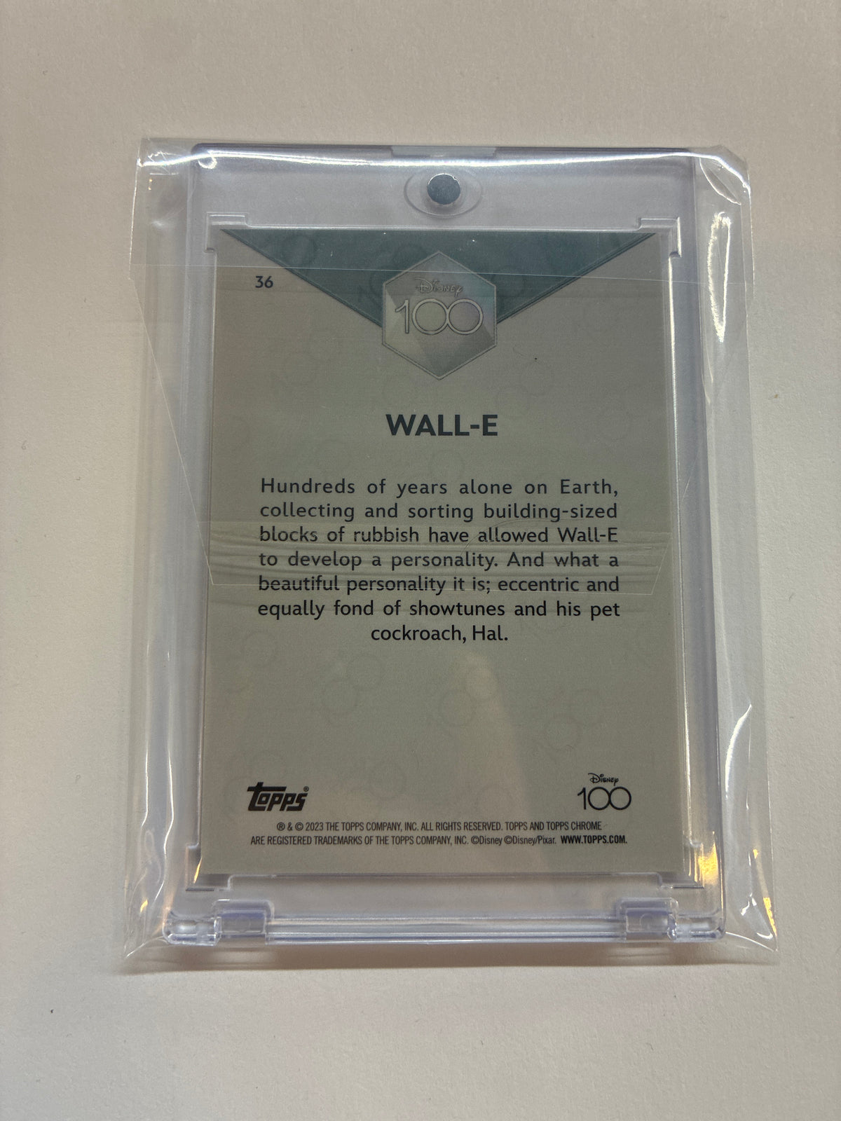 2023 Topps Chrome Disney 100 Wall-E Pink Refractor /399