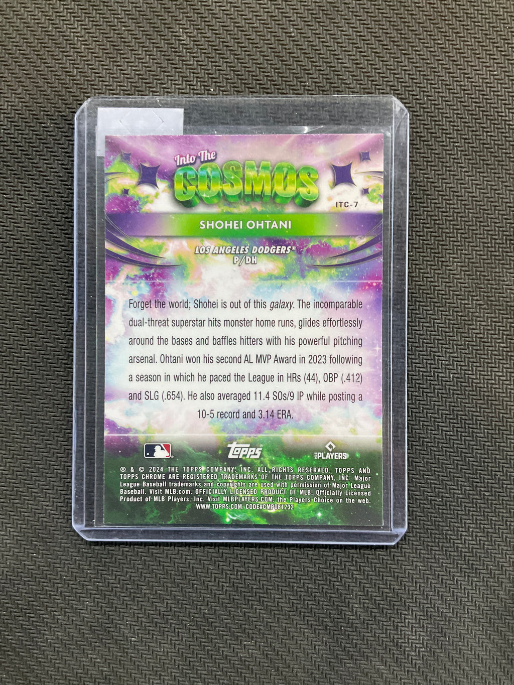 2024 Topps Chrome Cosmic Shohei Ohtani Into The Cosmos Silver Dodgers #itc-7