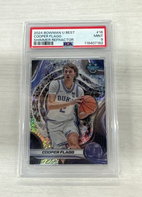 2024 Bowman Best Cooper Flagg Shimmer PSA 9