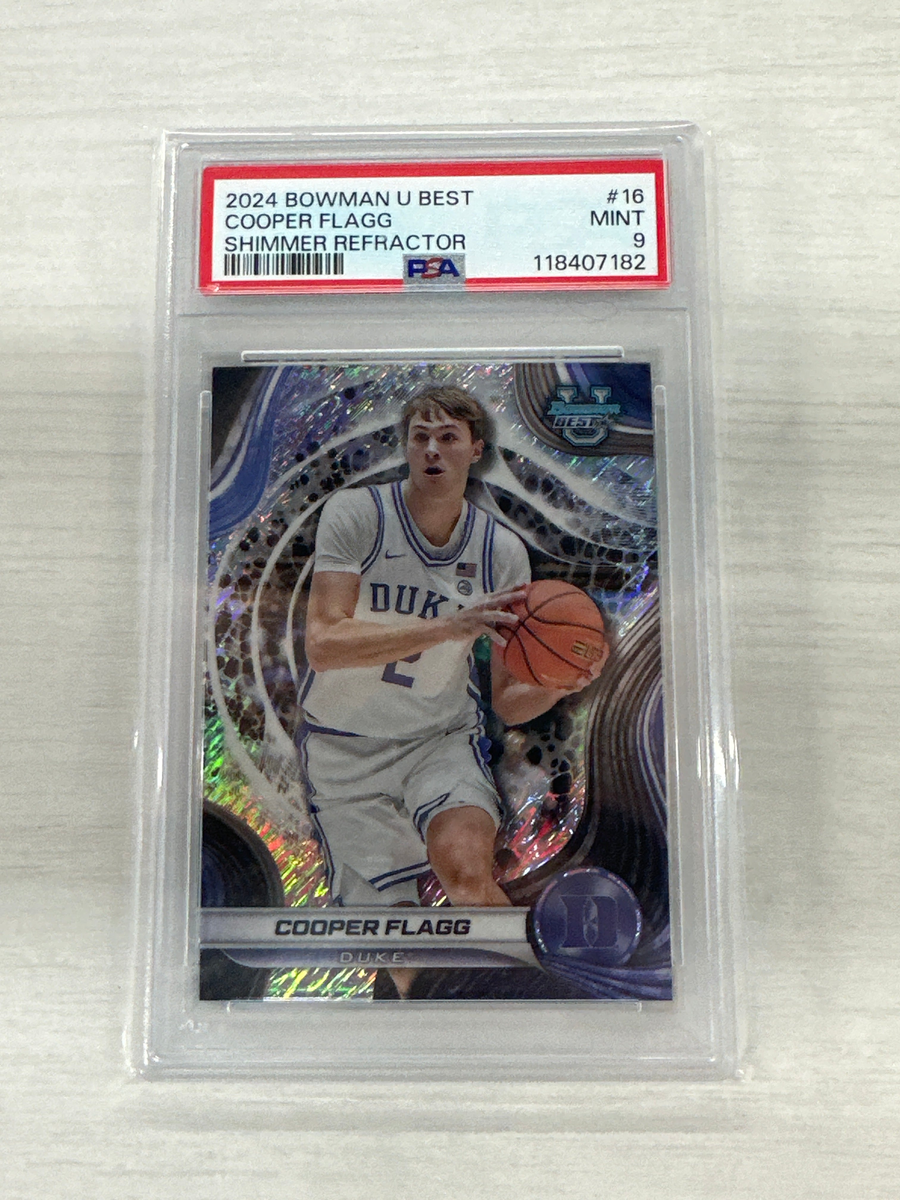 2024 Bowman Best Cooper Flagg Shimmer PSA 9