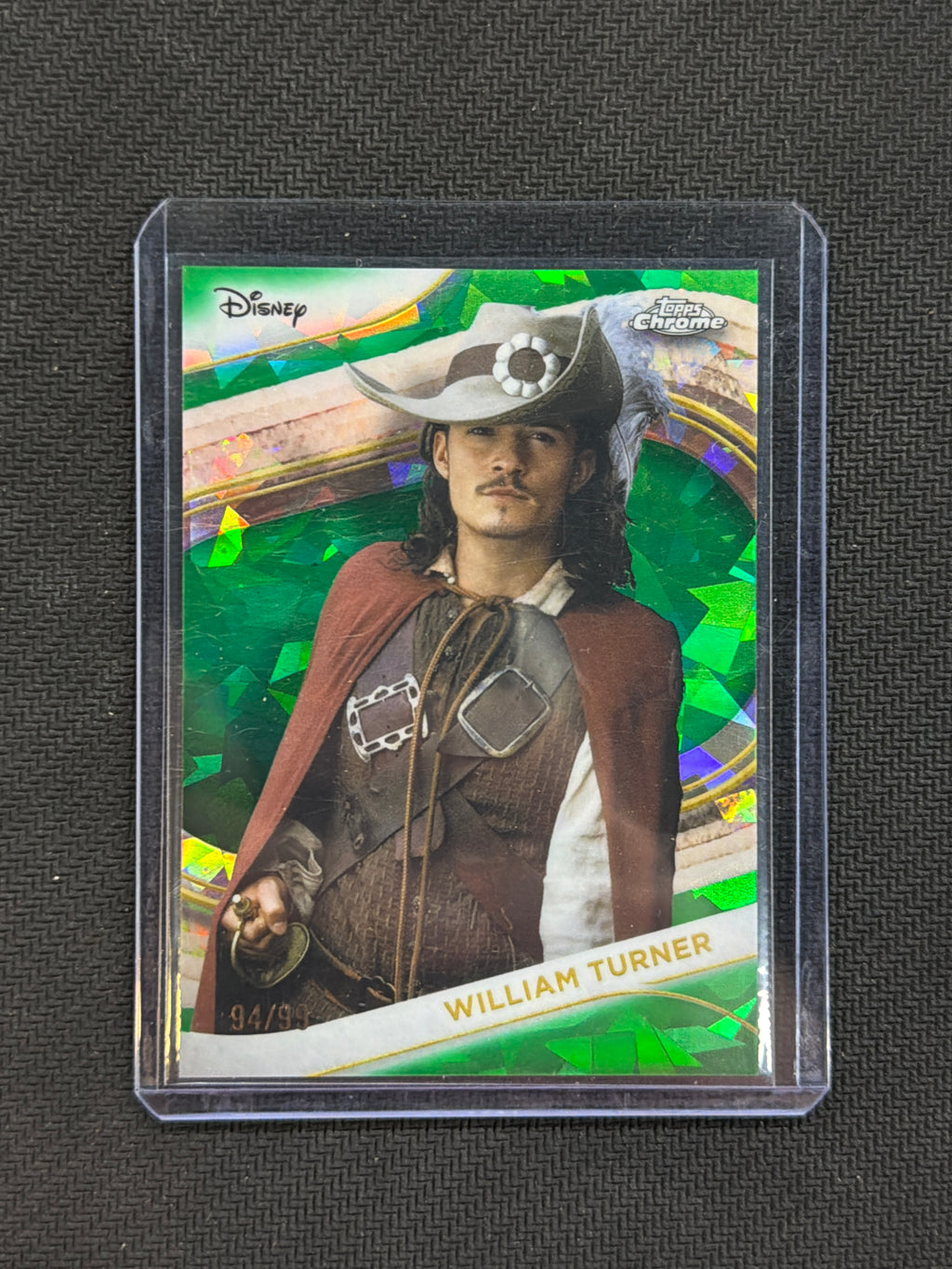 2025 Topps Chrome Disney Sapphire William Turner Green /99 Pirates