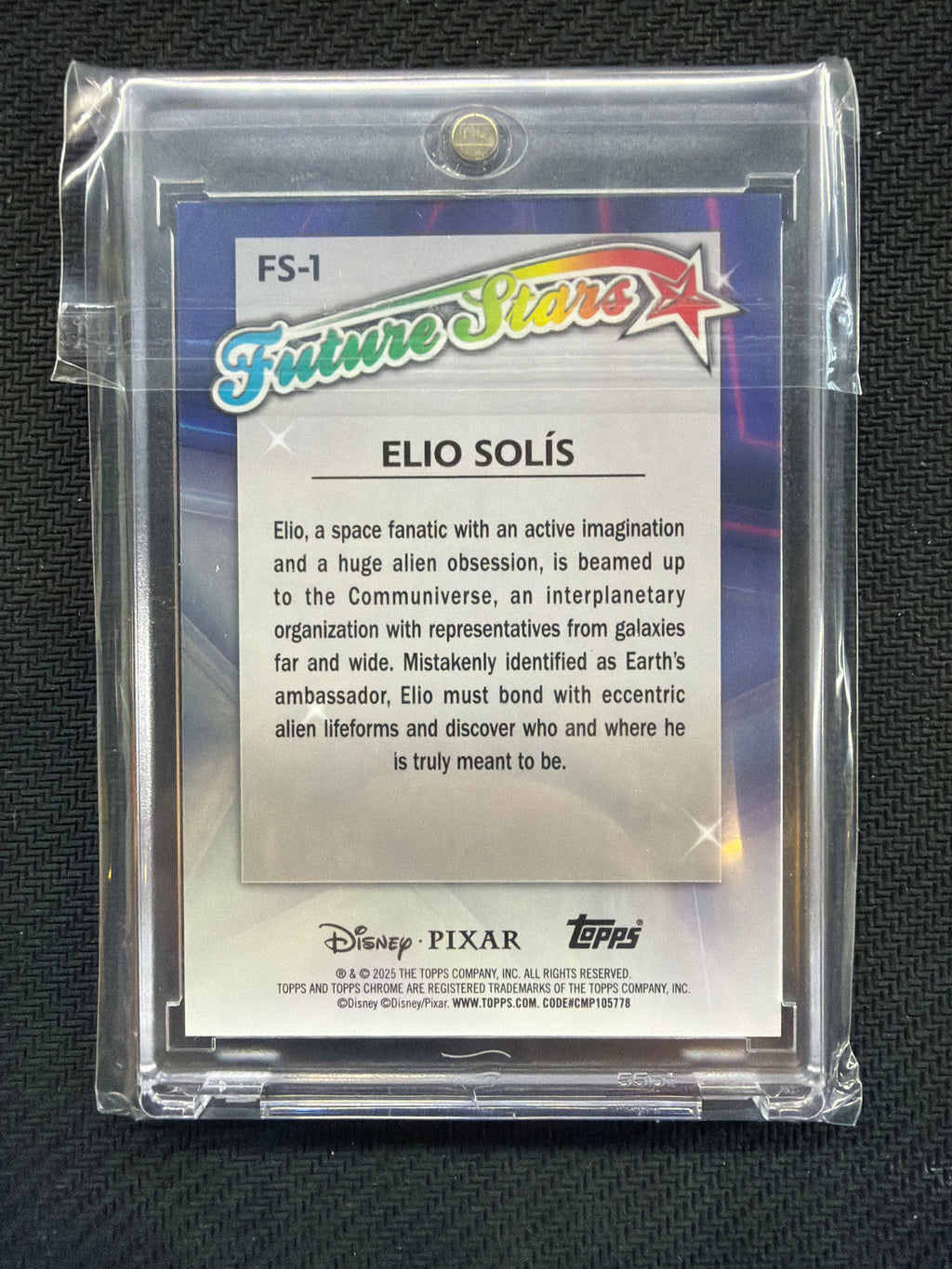 2025 Topps Chrome Disney Elio Solis Future Stars Red /5