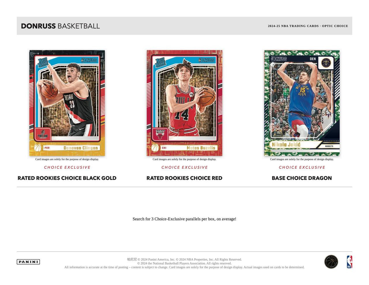 24/25 Panini Donruss Basketball Choice Box