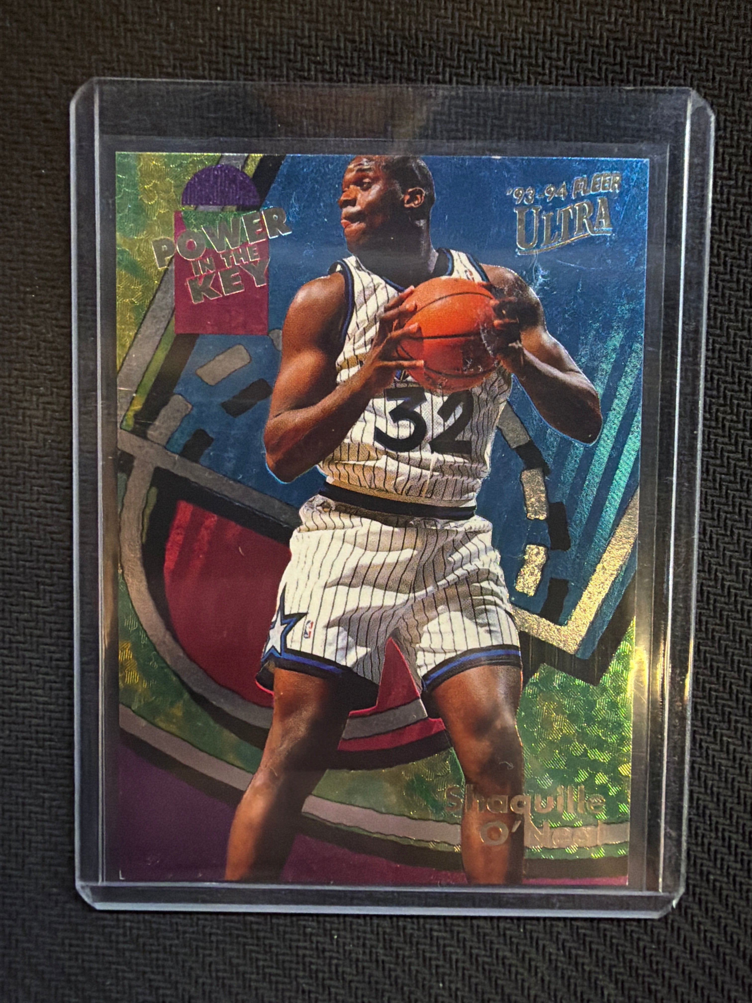 1993 Fleer Ultra Shaquille O'Neal Power In The Key #7 Magic