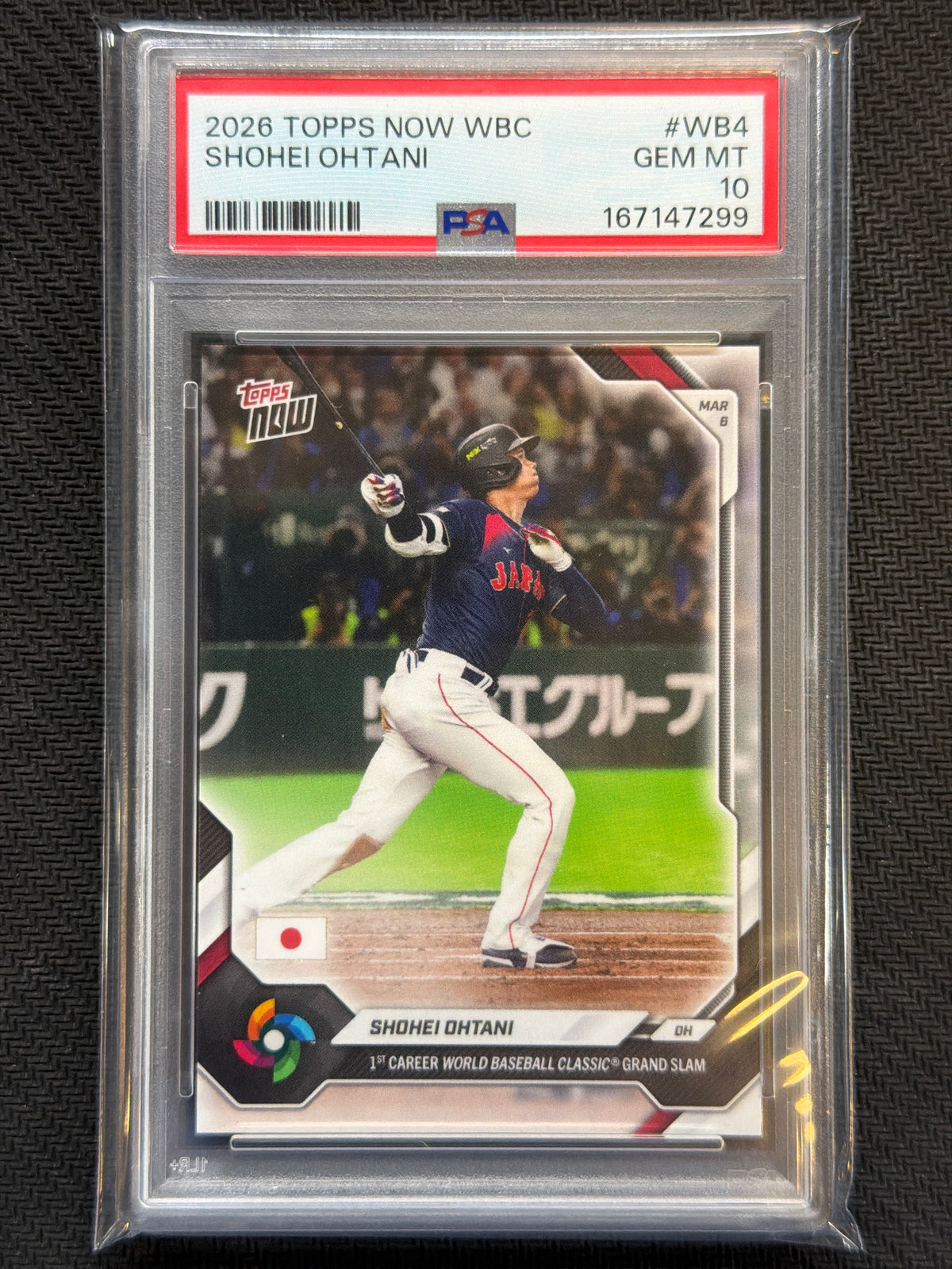 2026 Topps Now WBC Shohei Ohtani 1 WBC Grand Slam PSA 10 299