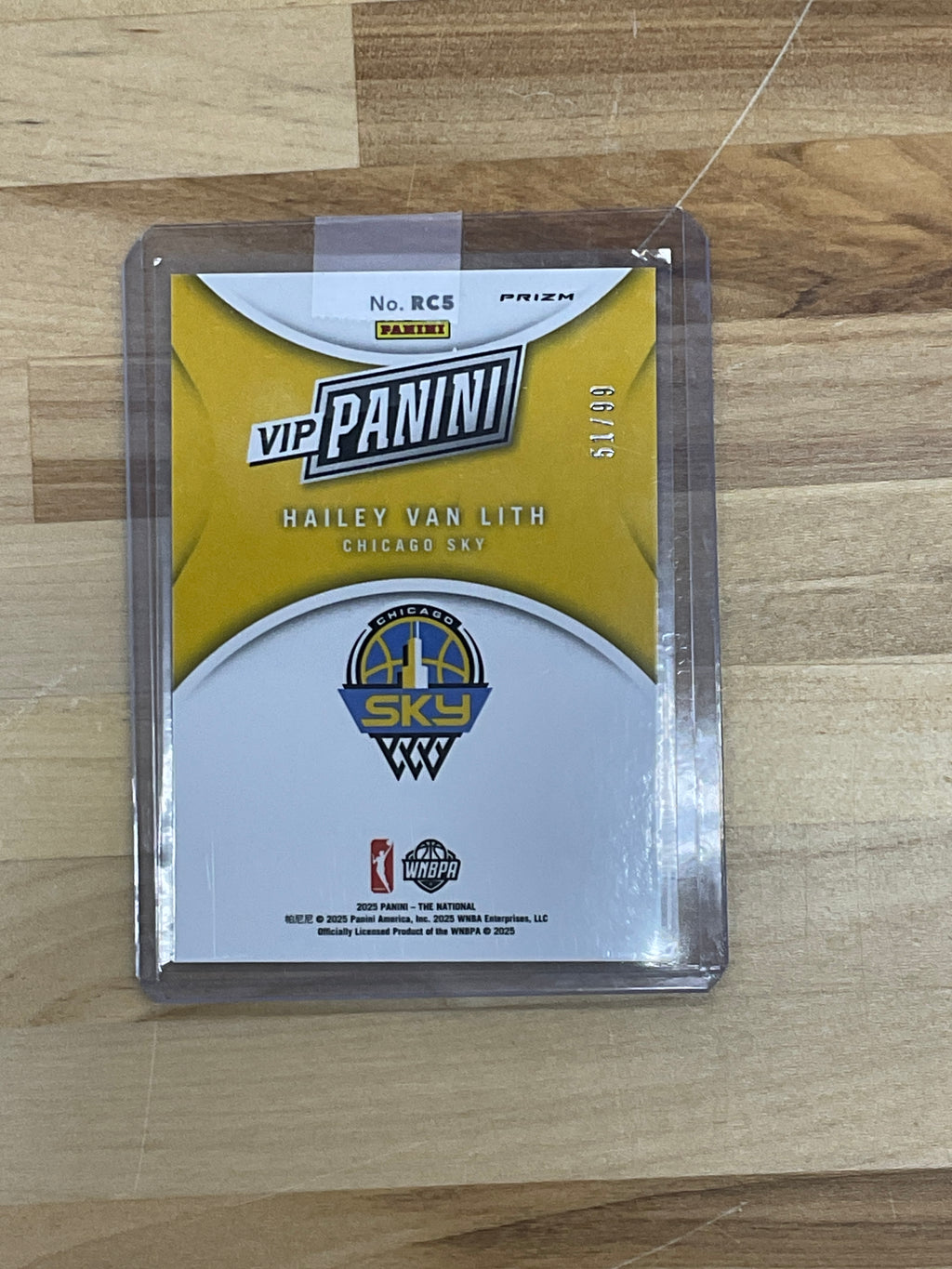 2025 The National VIP Hailey Van Lith Red Ice /99 Rookie