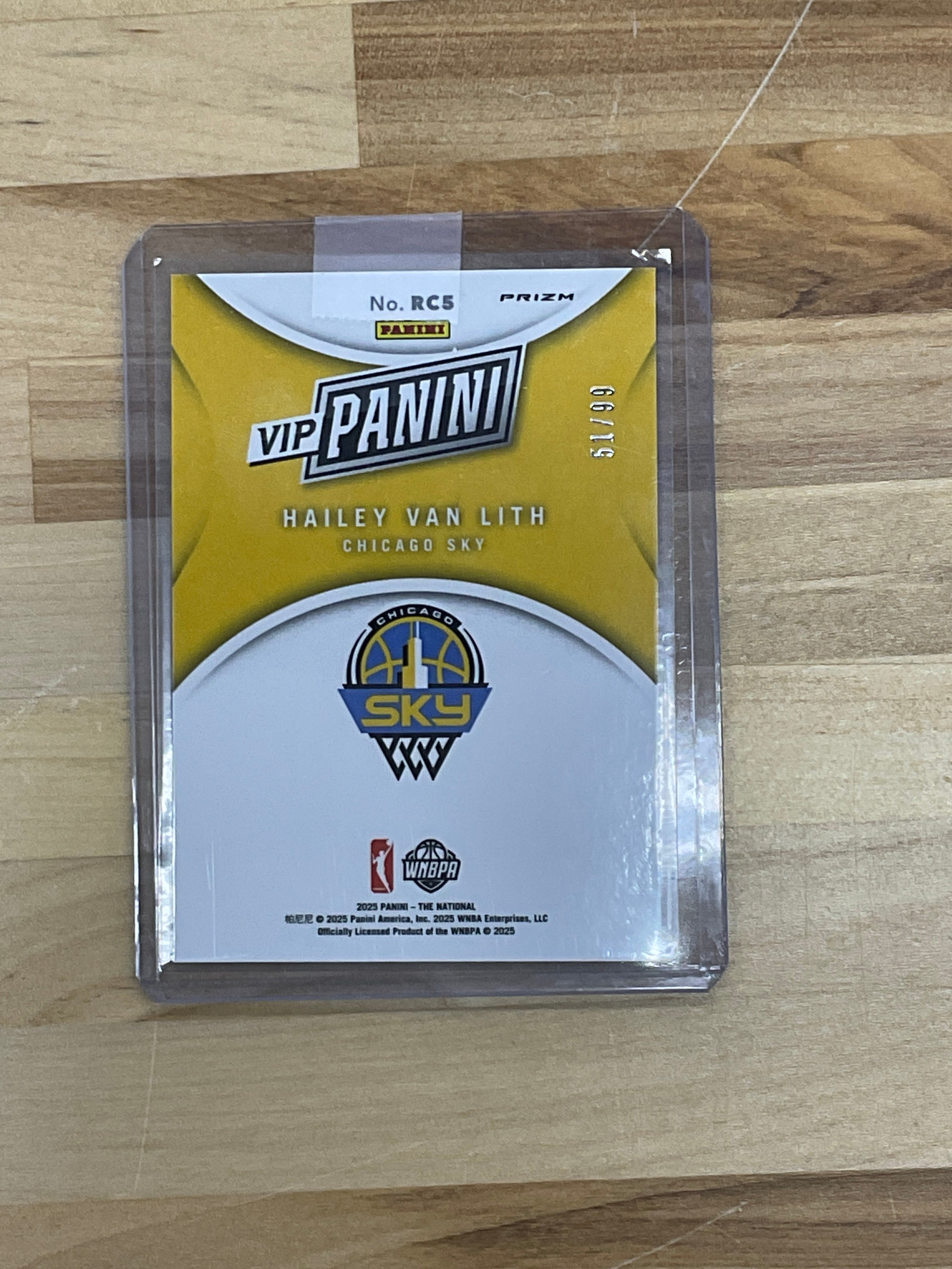 2025 The National VIP Hailey Van Lith Red Ice /99 Rookie