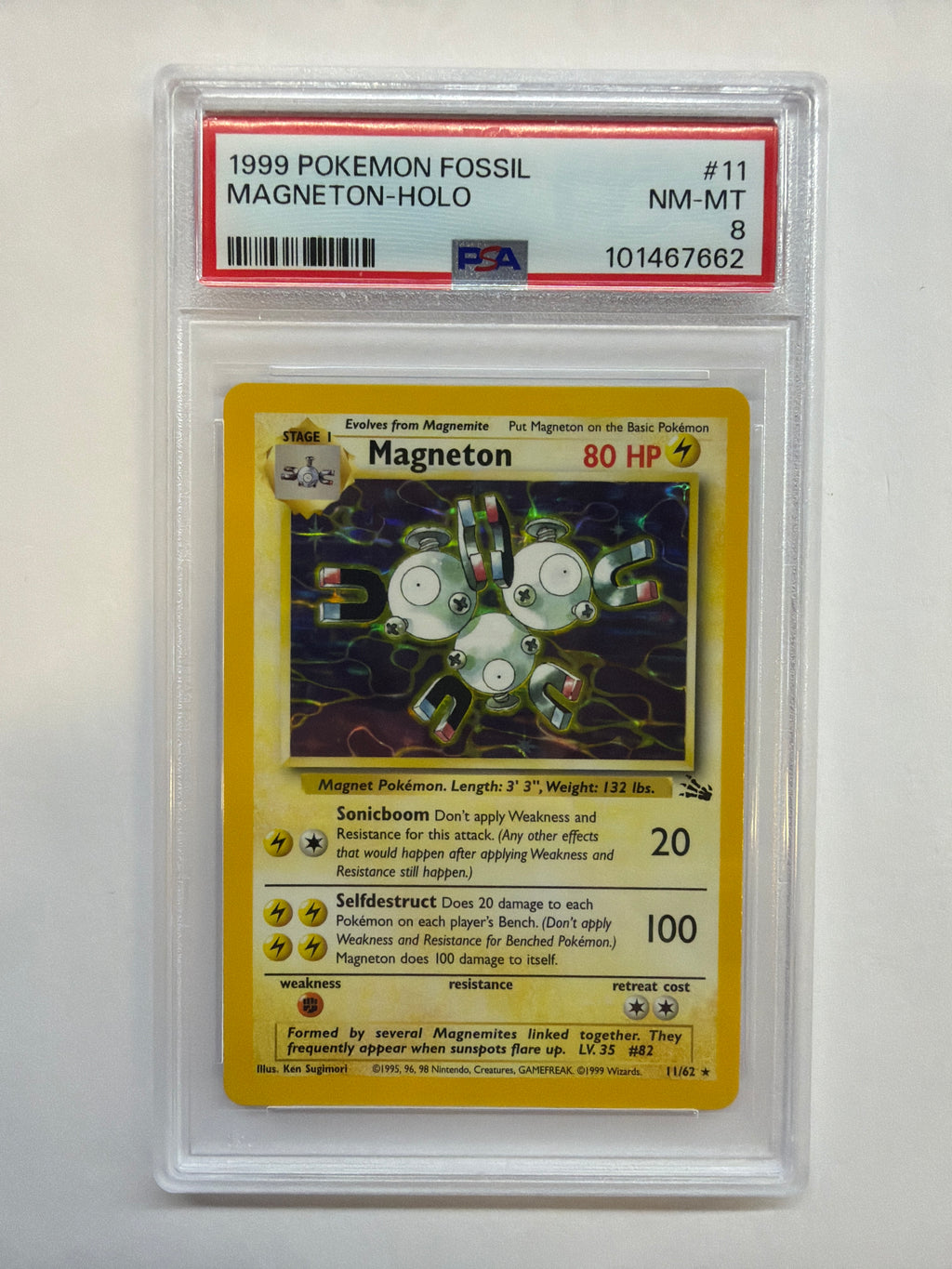1999 Magneton Holo 11 PSA 8