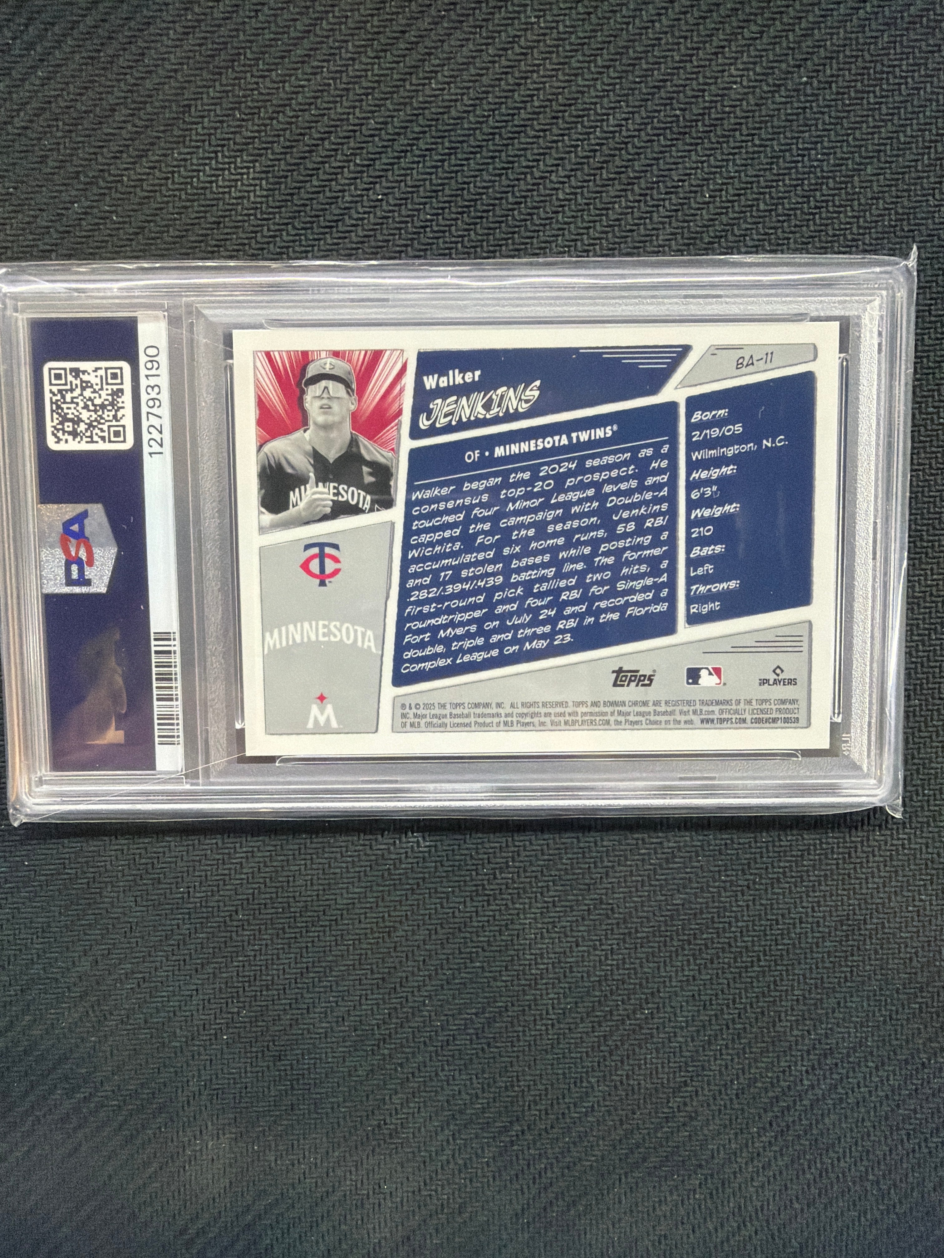 2025 Bowman Walker Jenkins Anime PSA 10