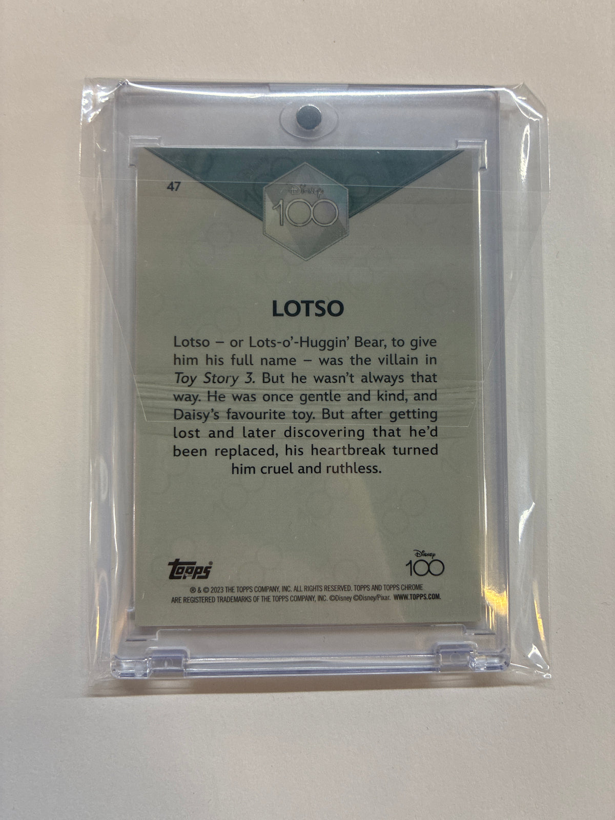 2023 Topps Chrome Disney 100 Lotso Purple Refractor /299