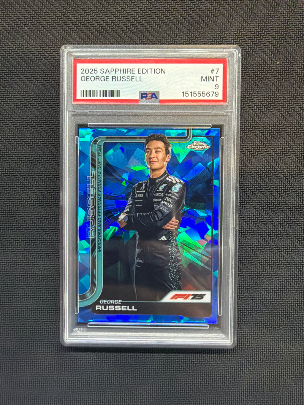 2025 Topps Chrome F1 George Russell #7 PSA 9