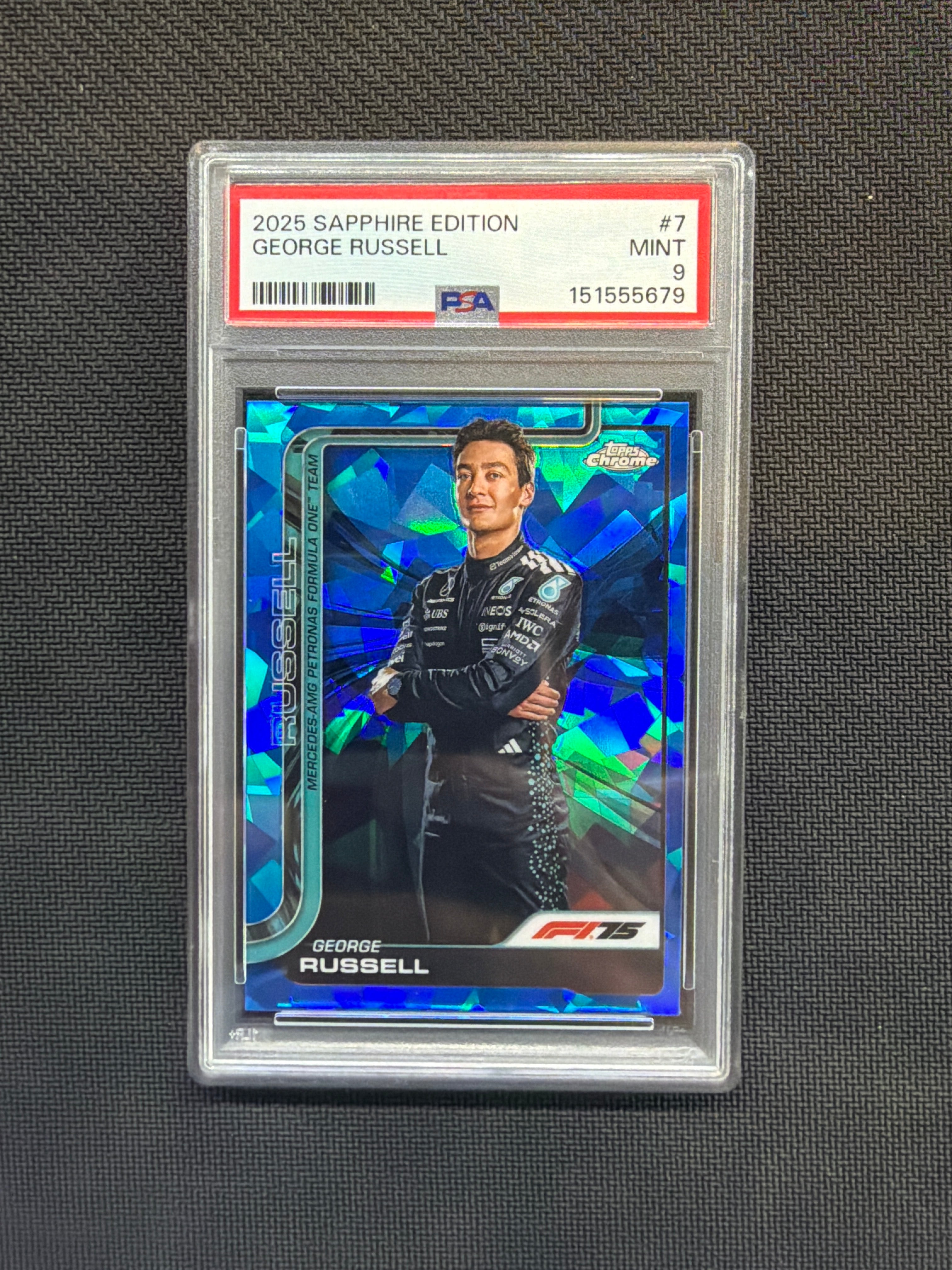 2025 Topps Chrome F1 George Russell #7 PSA 9