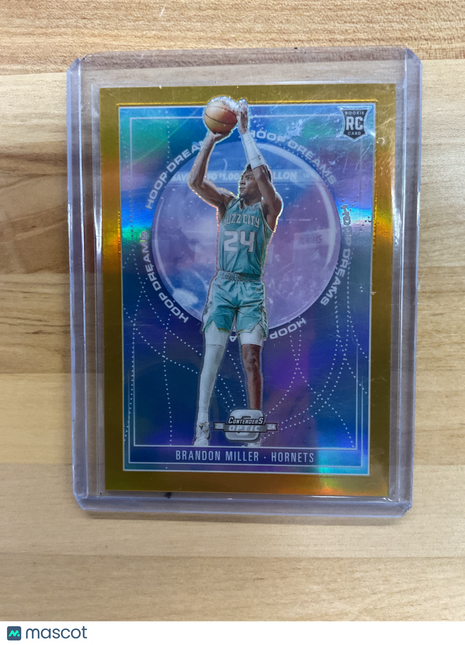 2023-24 Contenders Optic Brandon Miller Hoop Dreams Gold /10