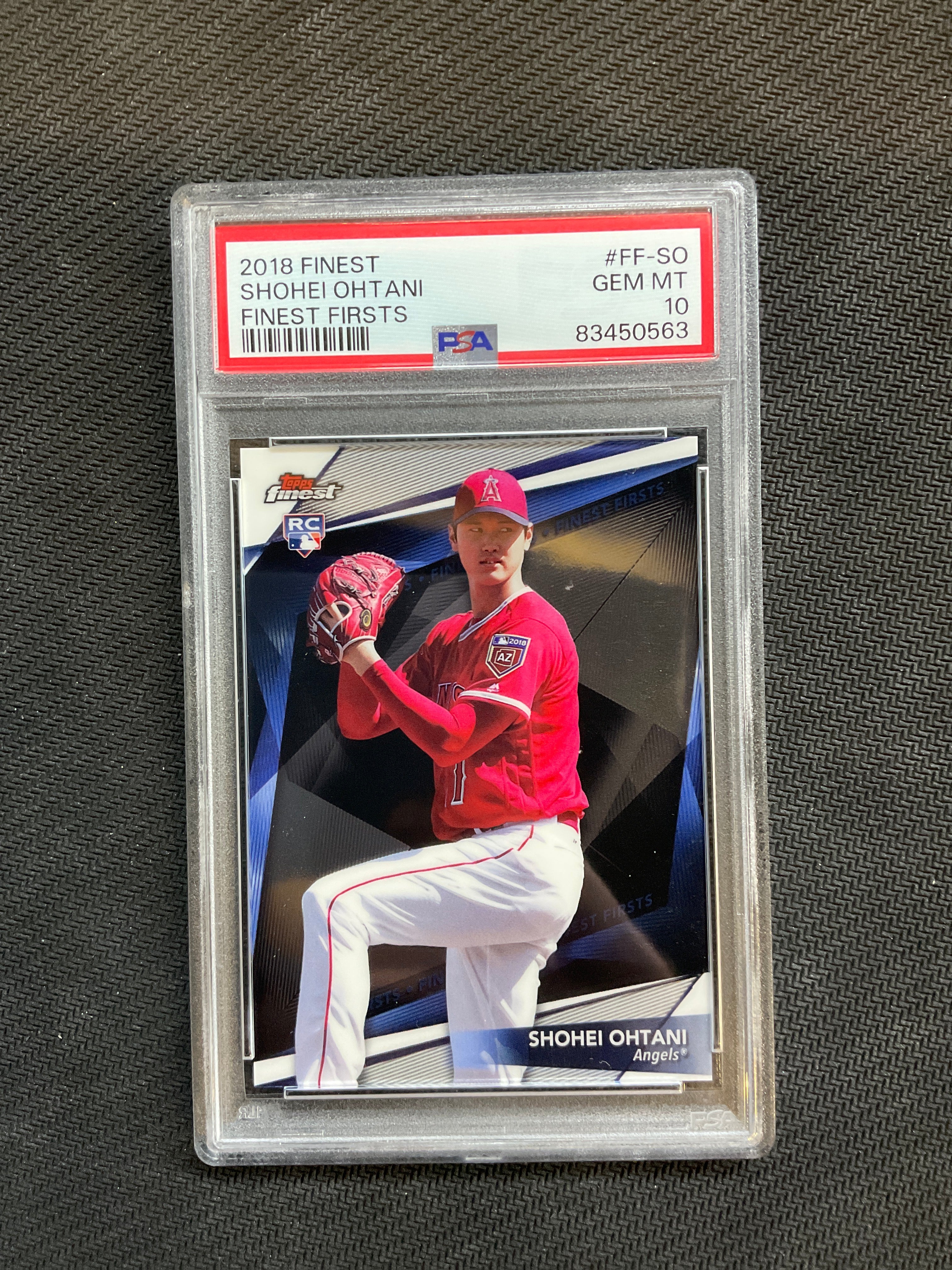 2018 Finest Shohei Ohtani Finest Firsts PSA 10 Angels