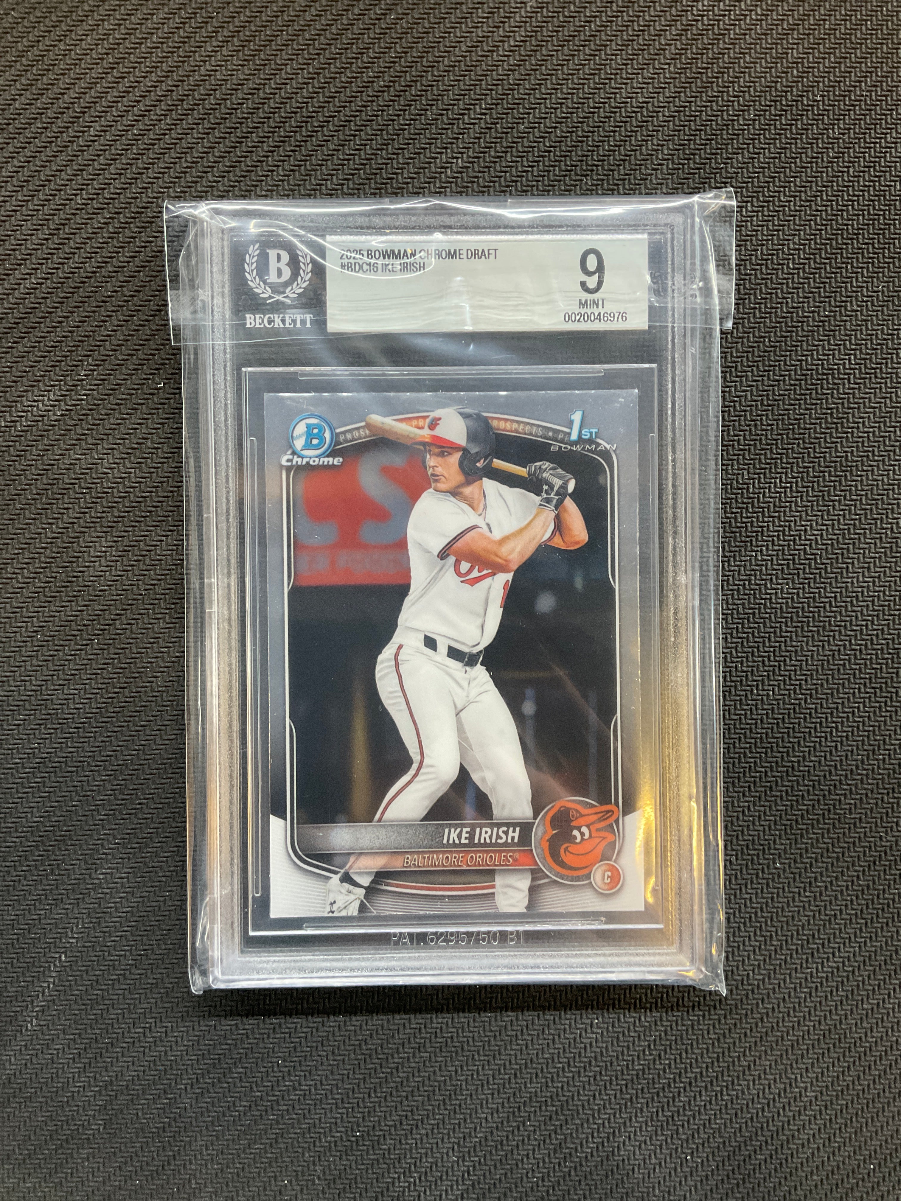 2025 Bowman Chrome Draft Ike Irish Rookie BGS 9