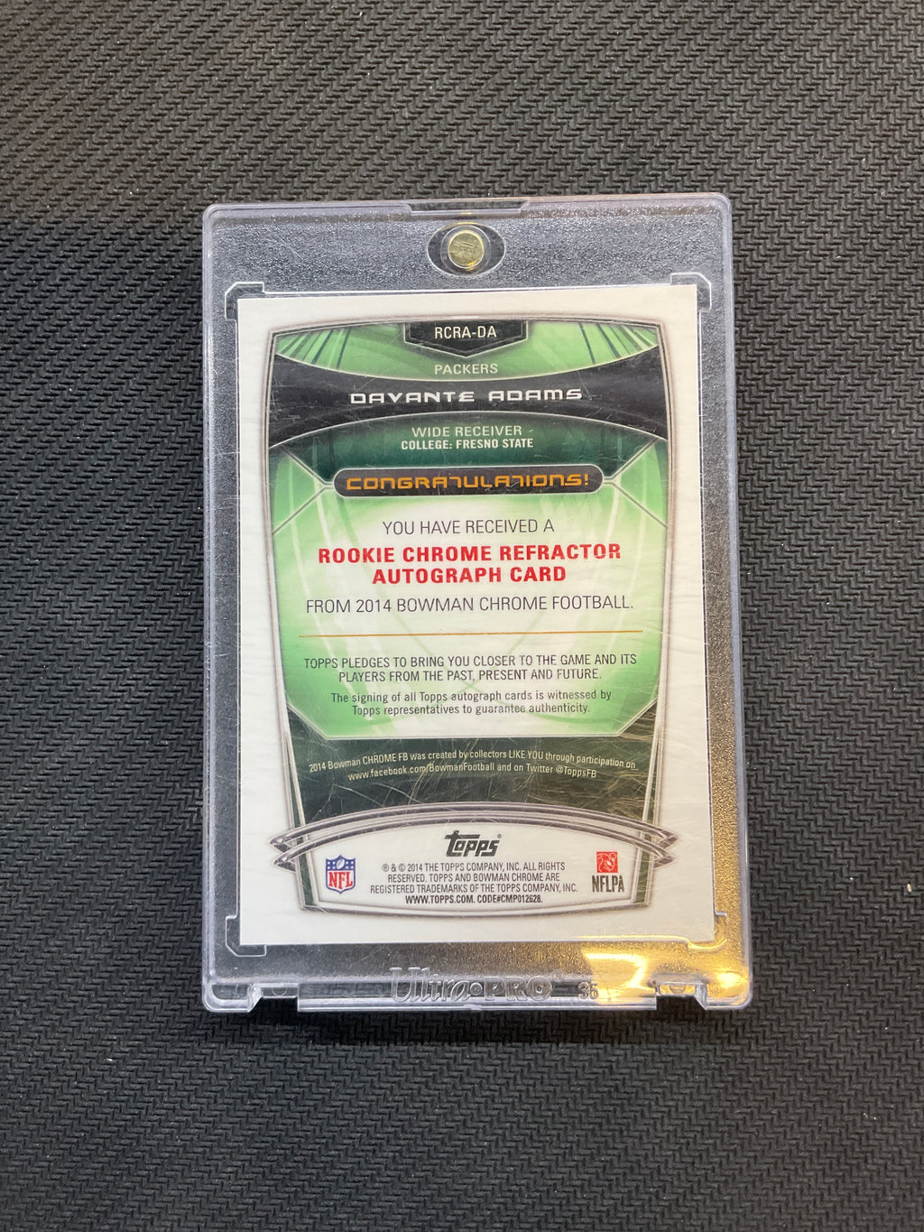 2014 Bowman Chrome Davante Adams Rookie Auto Packers