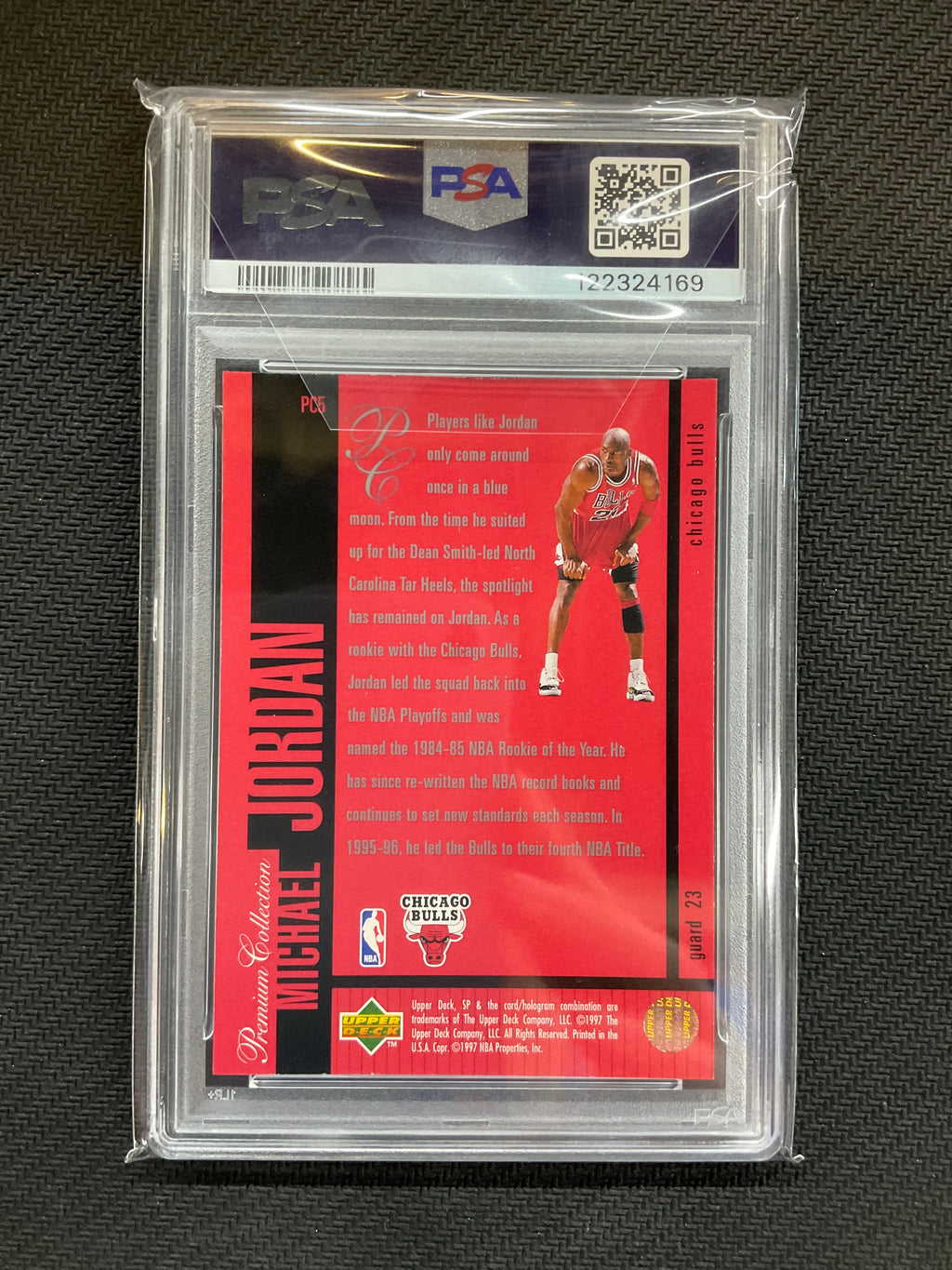 1996 SP HoloViews Michael Jordan PSA 9 169