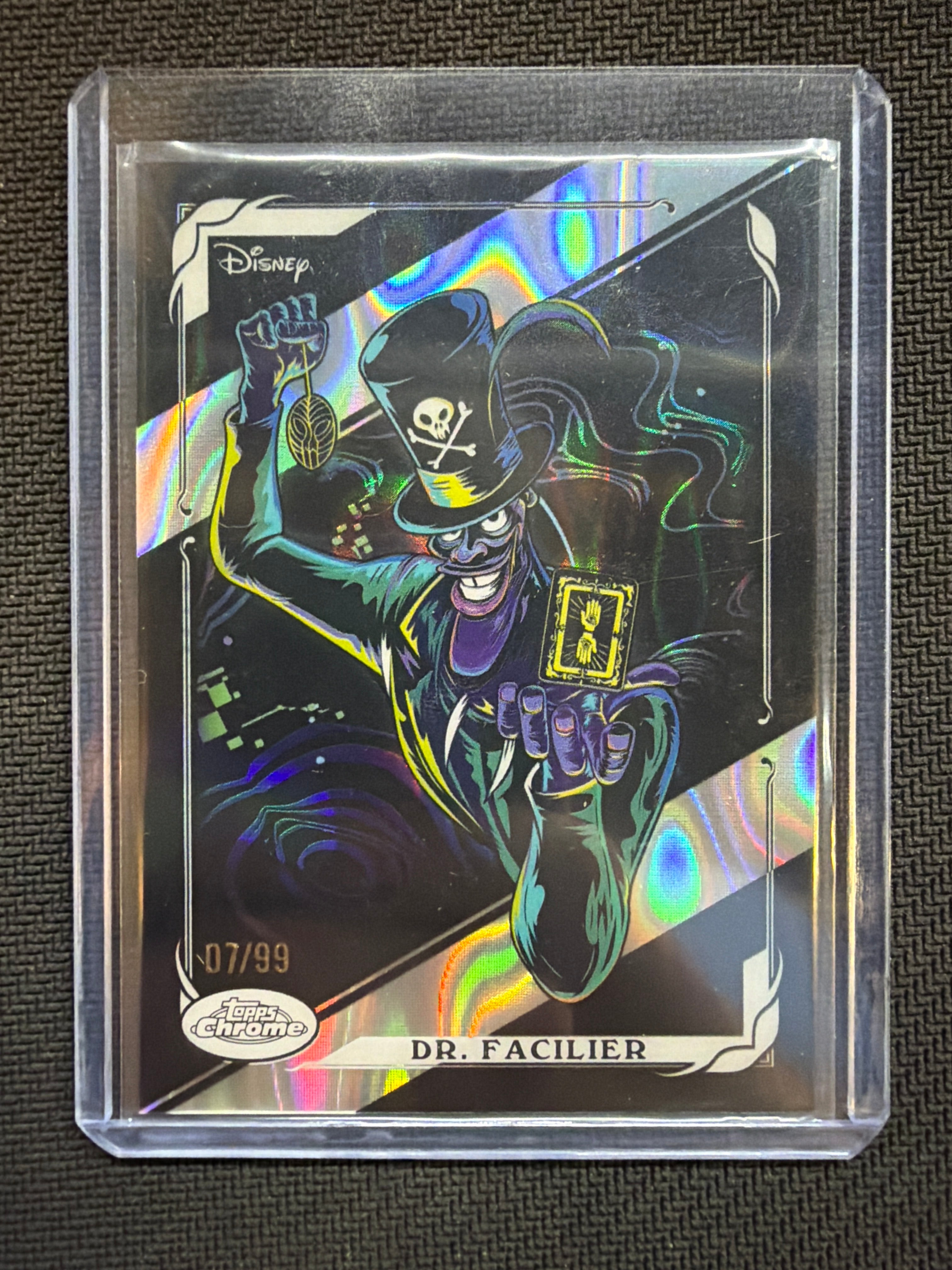 2026 Topps Chrome Disney Villains Neon #NV-3 Dr Facilier /99