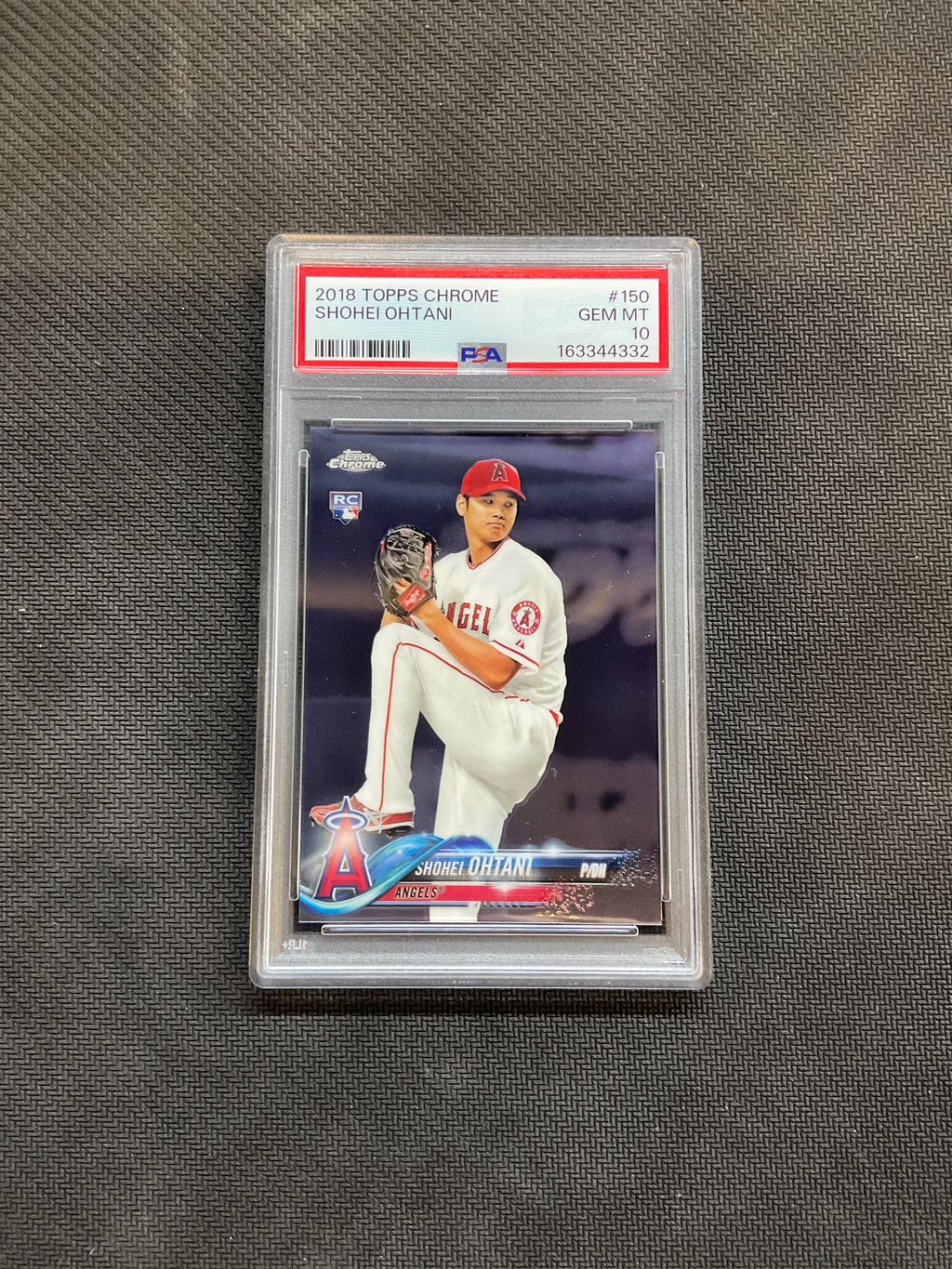 2018 Topps Chrome Shohei Ohtani Rookie Pitching #150 PSA 10 332