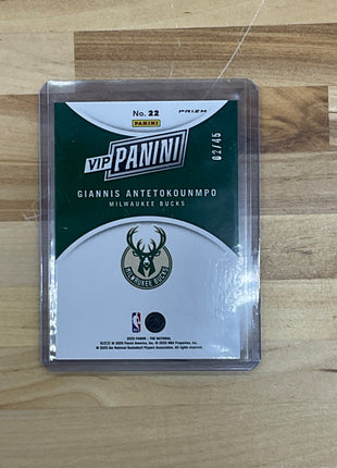 2025 National VIP Giannis Antetokounmpo VIP Hello Cracked Ice /45