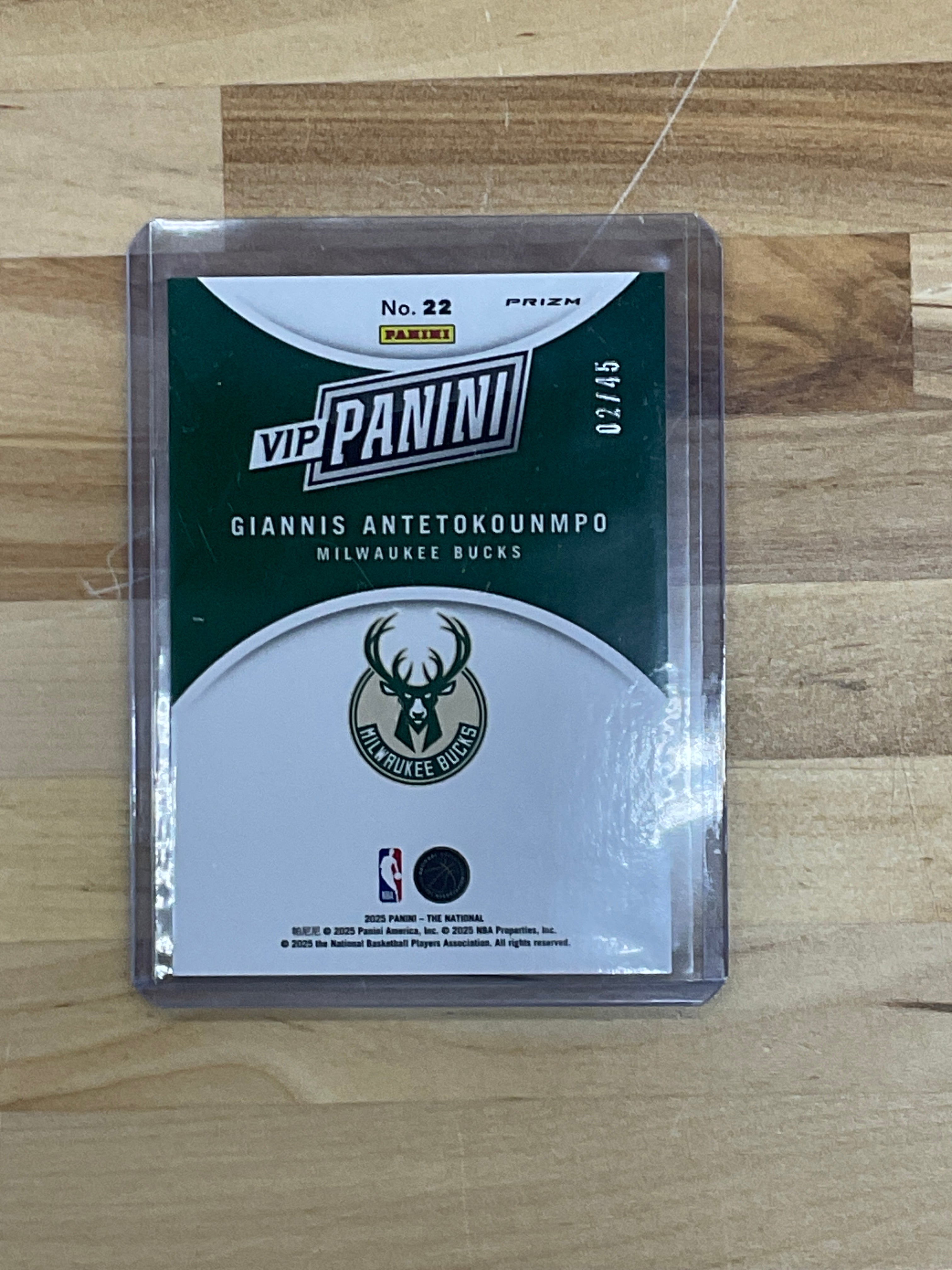 2025 National VIP Giannis Antetokounmpo VIP Hello Cracked Ice /45