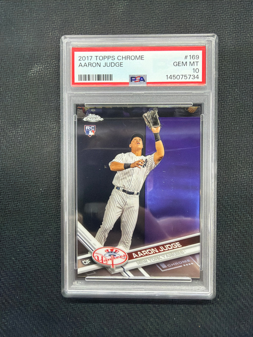 2017 Topps Chrome Aaron Judge Rookie PSA 10 Yankees