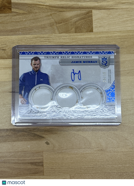 2024 Topps Royalty Jamie Murray Triumph Relic Signatures Patch Auto Blue /25