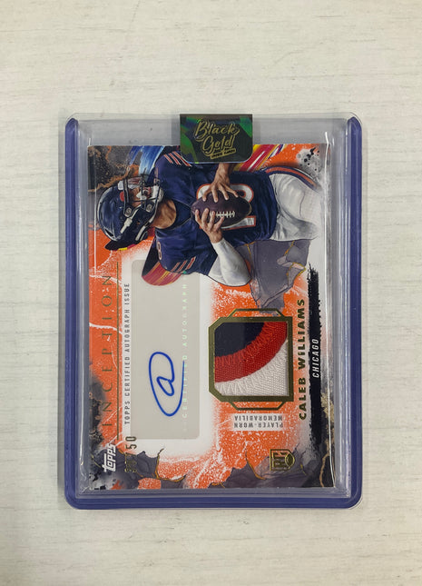 2024 Topps Inception Caleb Williams Patch Auto /50 Bears
