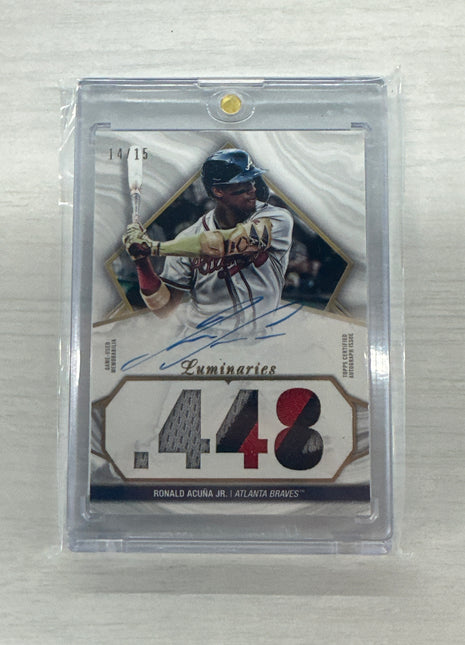2022 Luminaries Ronald Acuna Jr. Patch Auto /15