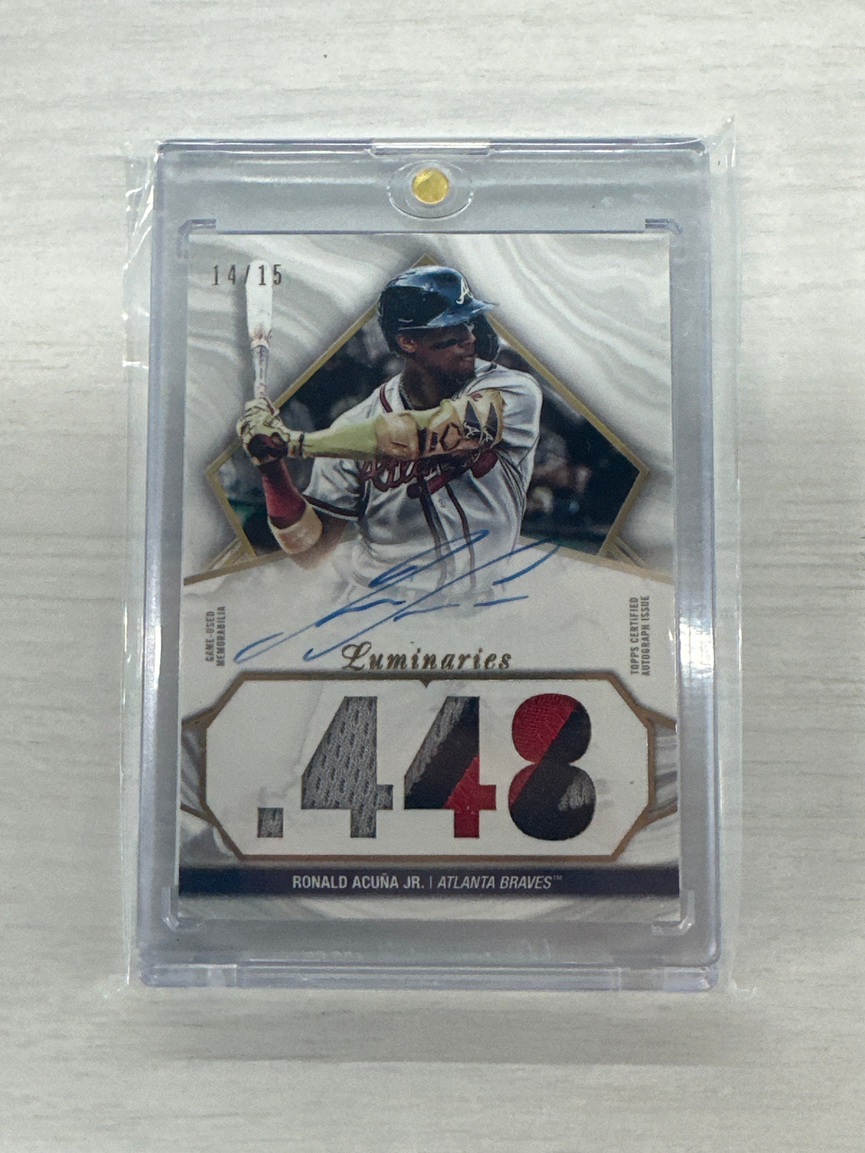 2022 Luminaries Ronald Acuna Jr. Patch Auto /15