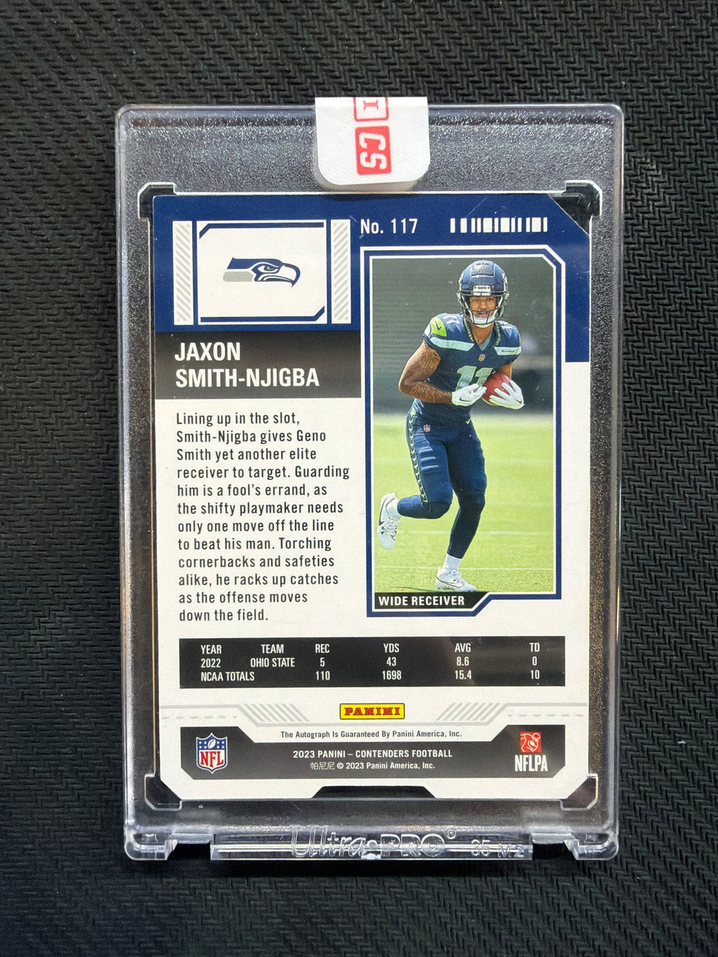 2023 Contenders Jaxon Smith-Njigba Rookie Ticket Auto /11 Seahawks